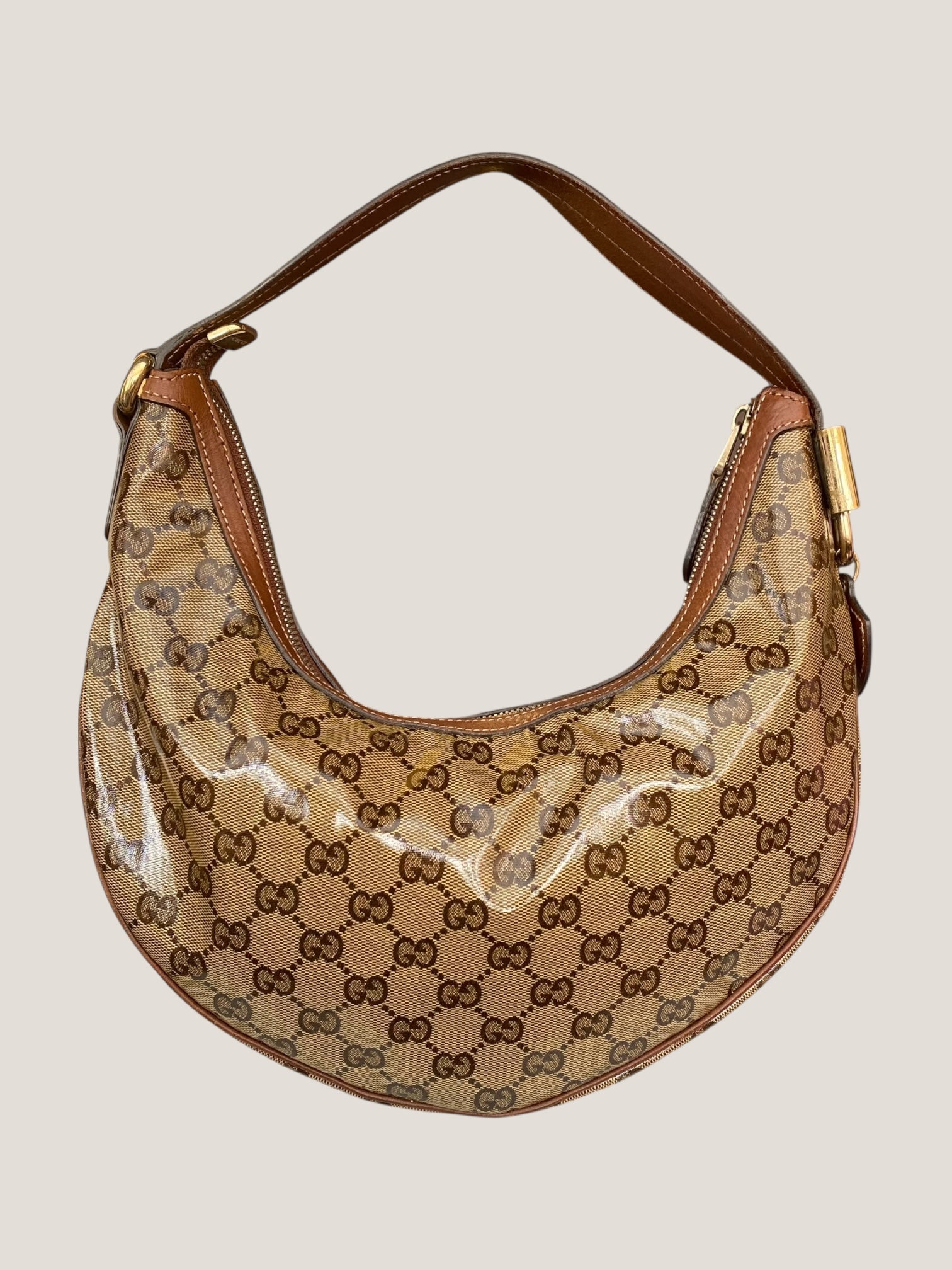 Gucci Hobo cristallo con fiocco dorato e charm