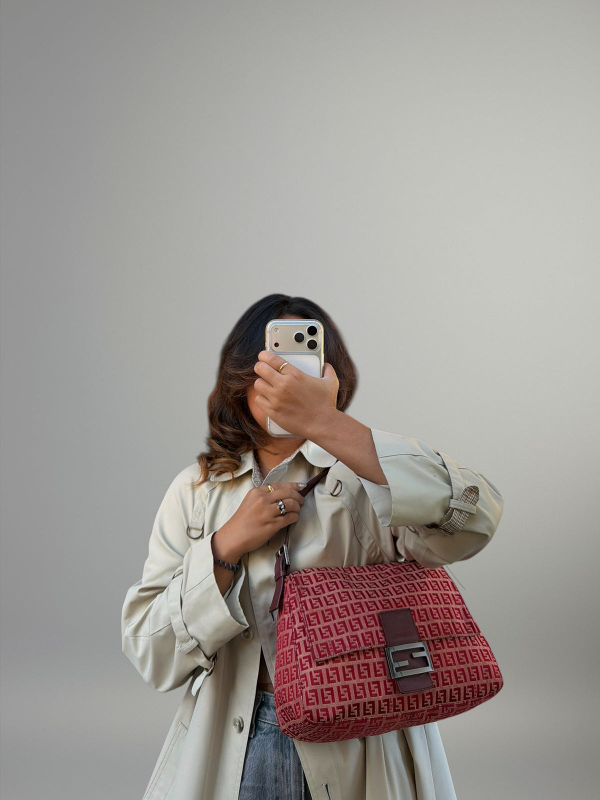 Fendi Mamma Baguette Zucchino