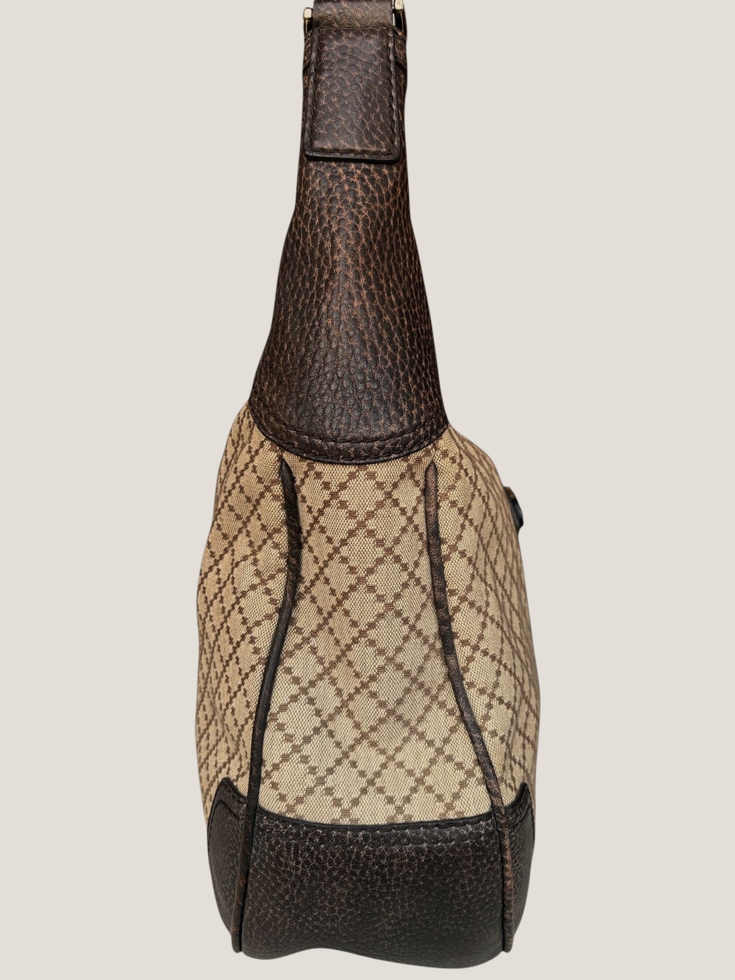 Gucci Hobo Diamante con dettagli Horsebit
