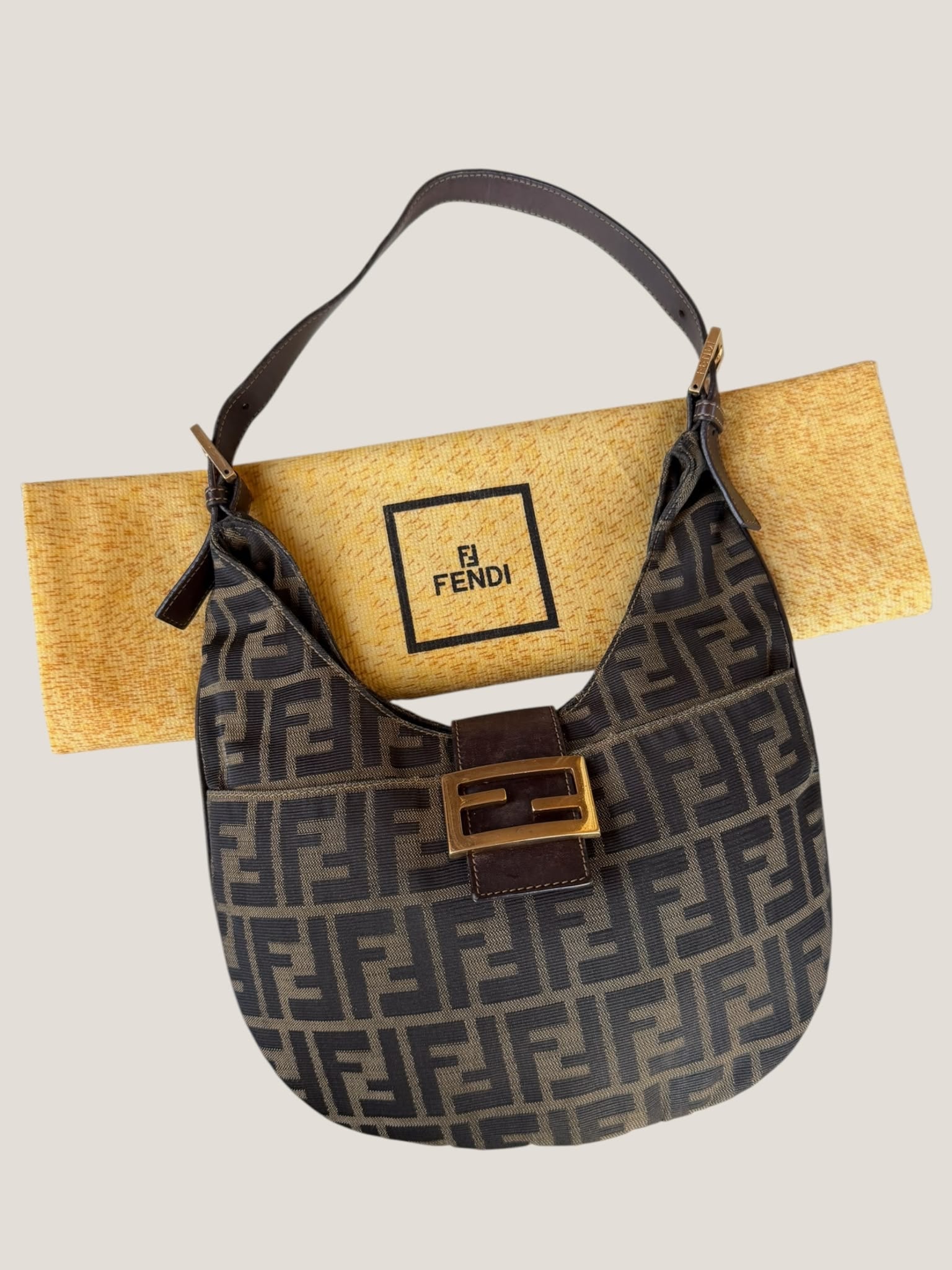 Fendi Baguette Zucca Hobo