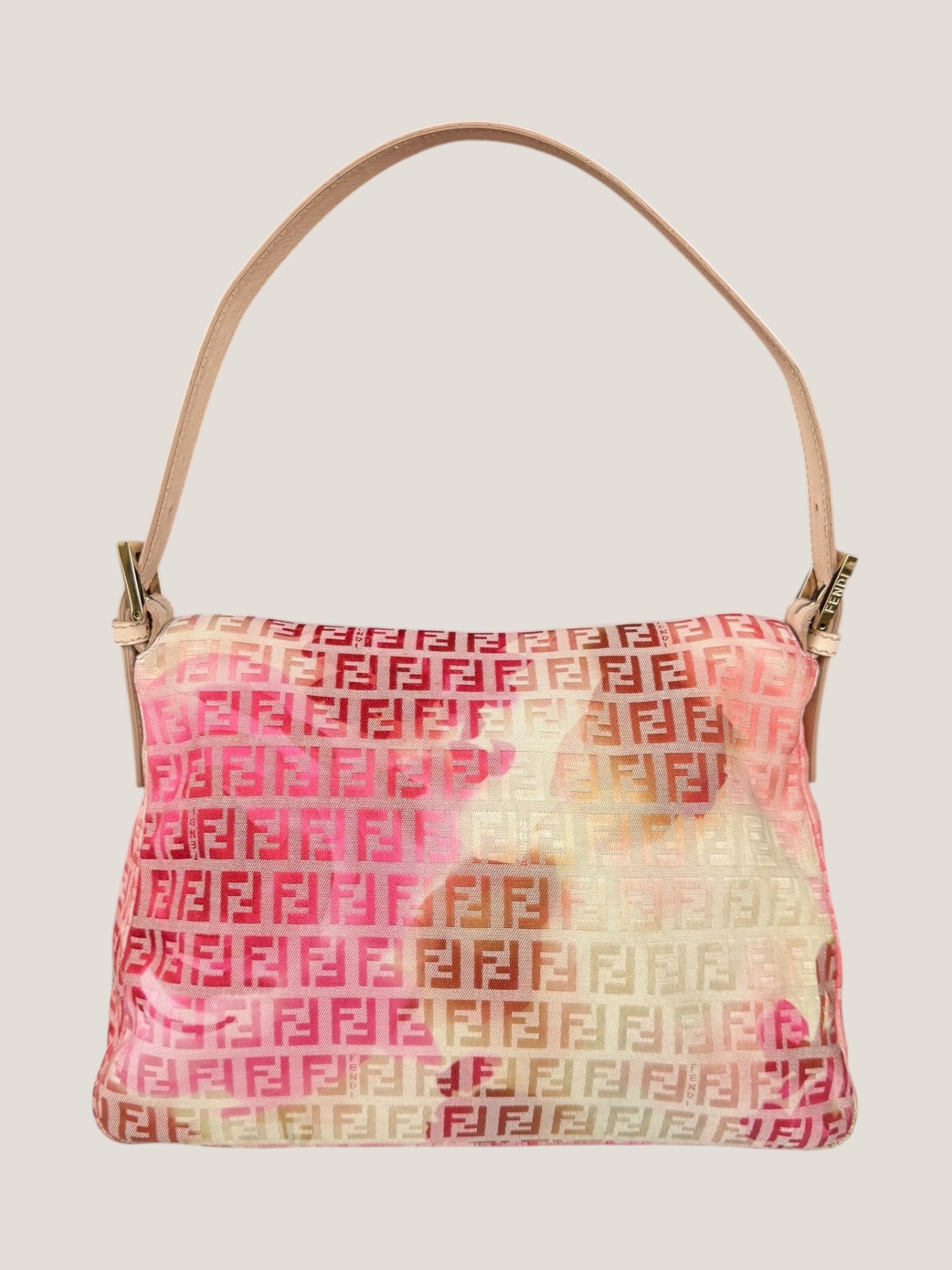 Fendi Mamma Baguette Rosa Floreale