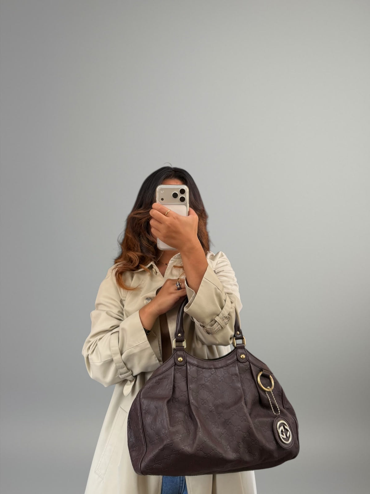 Gucci Sukey Guccissima Tote Bag