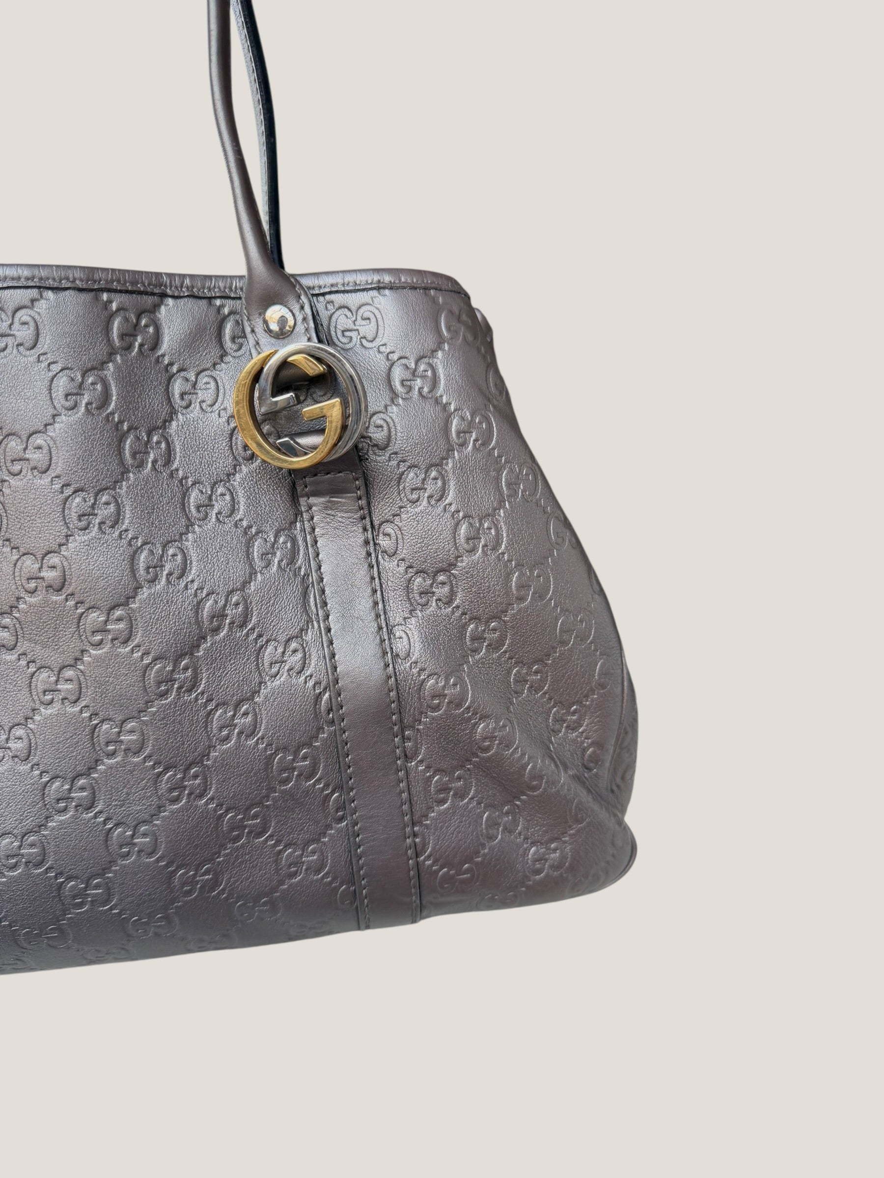 Gucci Metallic GG Twins Tote
