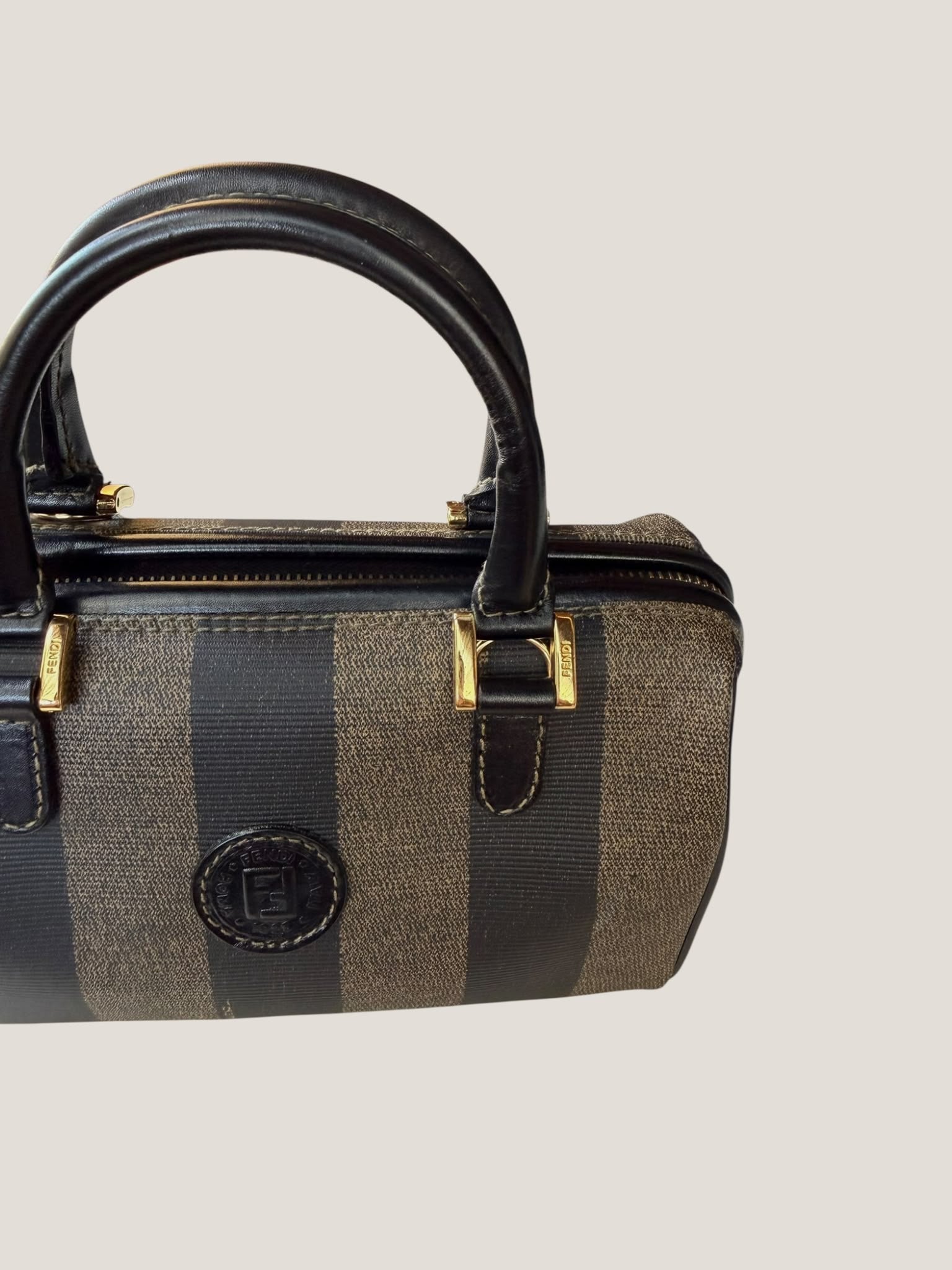 Fendi Pequin Mini Boston