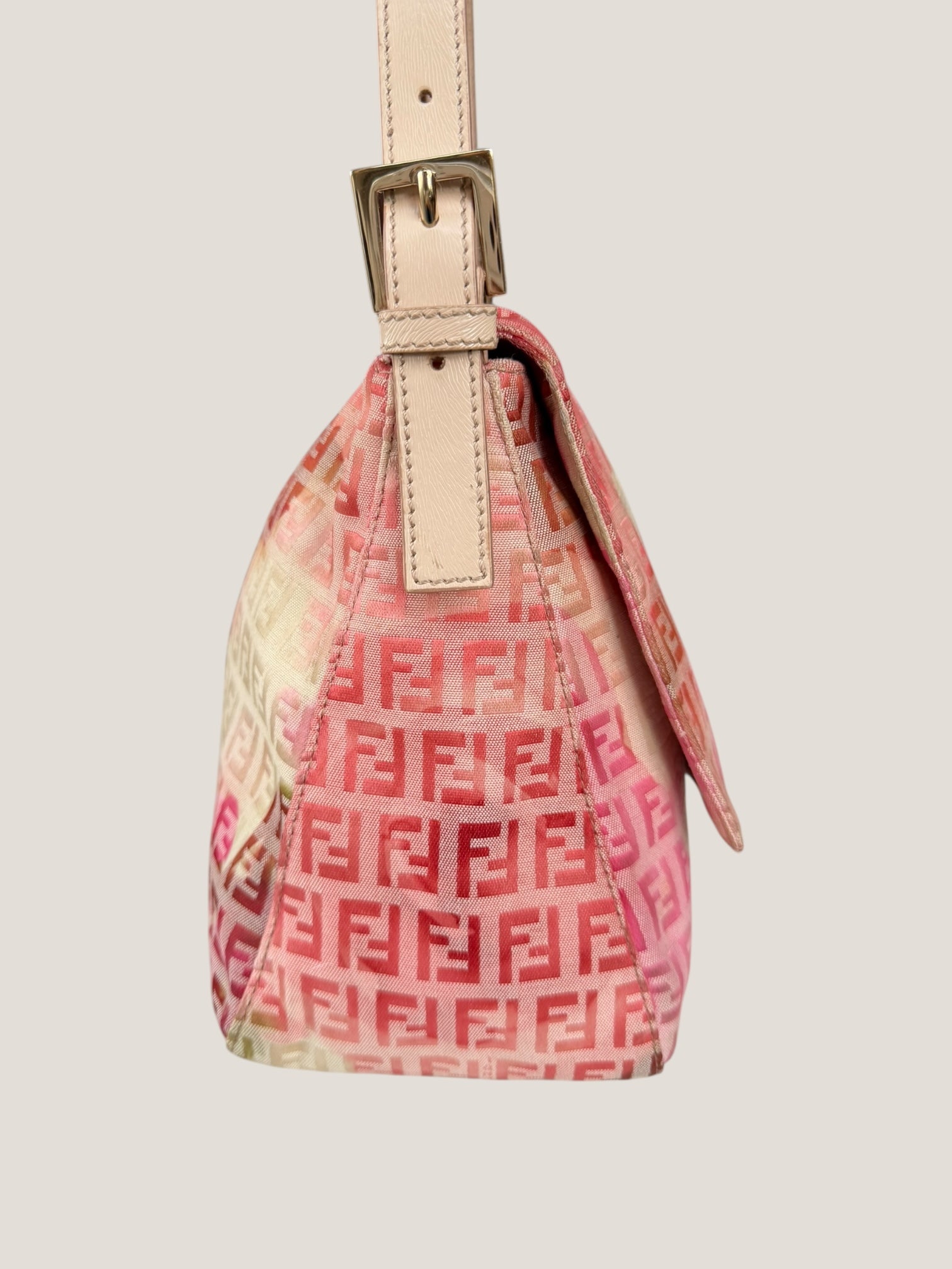 Fendi Mamma Baguette Rosa Floreale