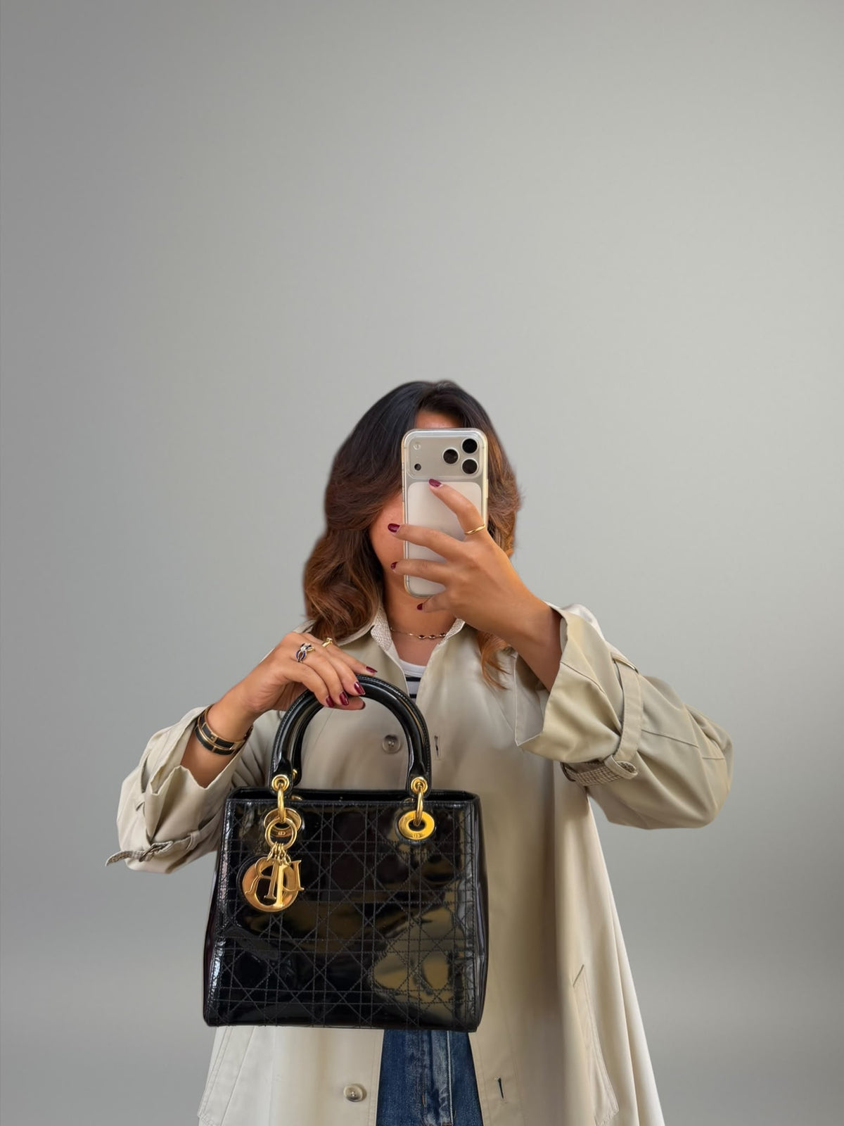 Lady Dior Vernice Nera