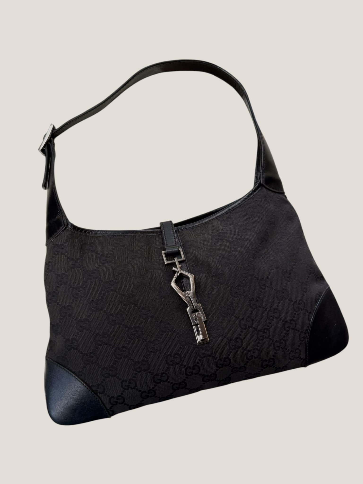 Gucci Jackie GG Canvas Nero