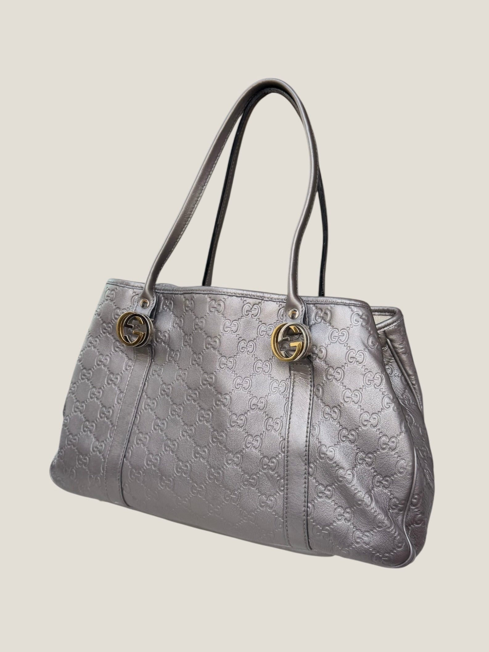 Gucci Metallic GG Twins Tote