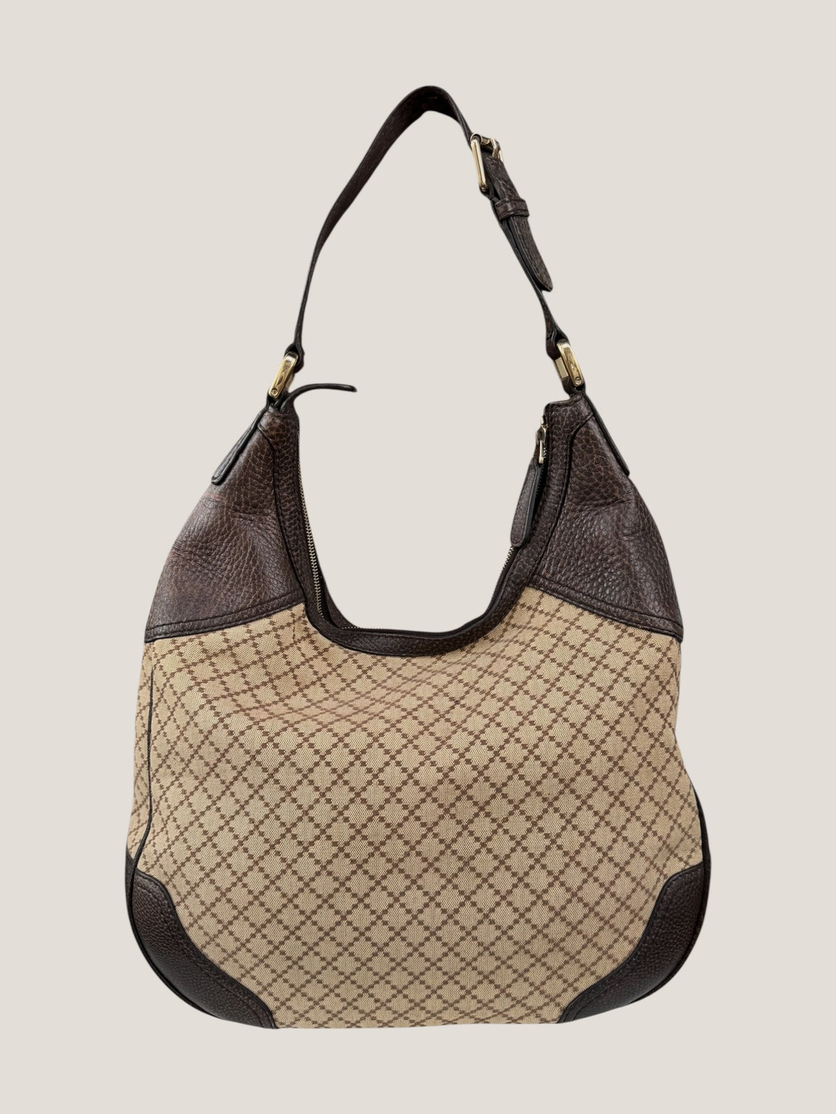 Gucci Hobo Diamante con dettagli Horsebit