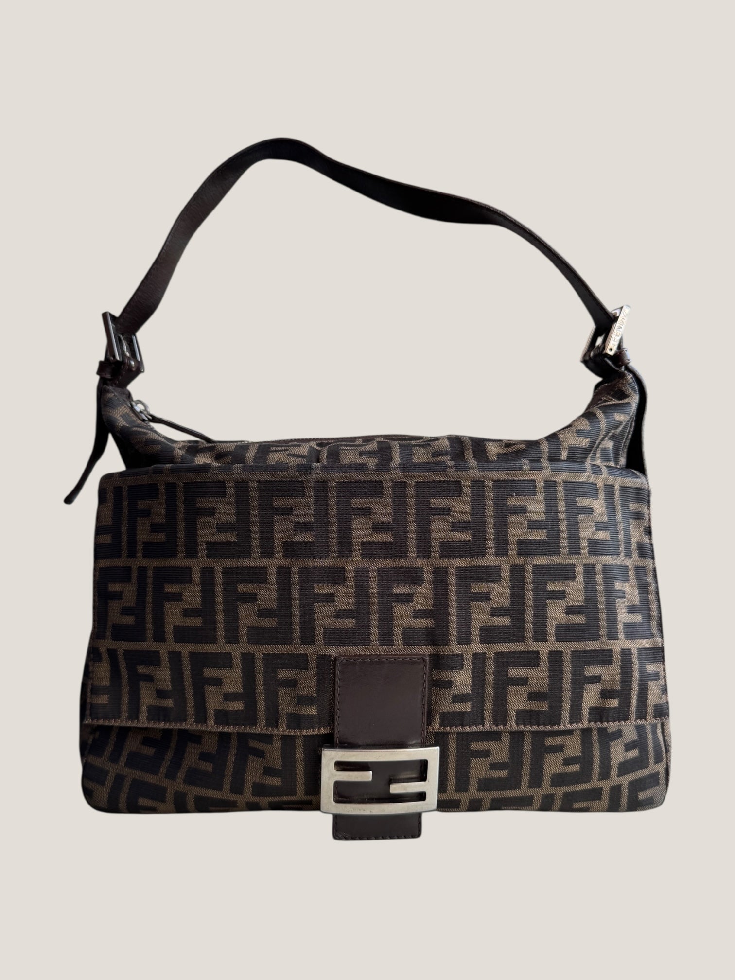 Fendi Mamma Baguette Zucca – Misura Jumbo