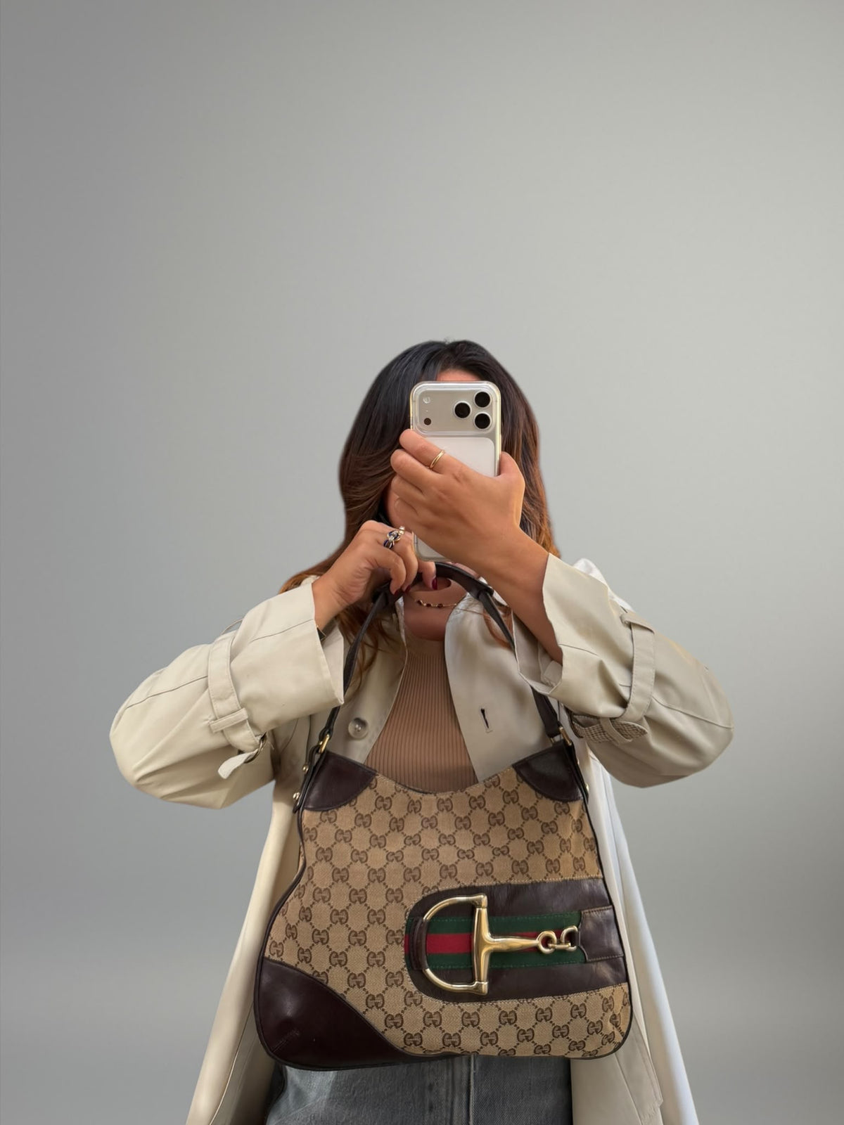 Gucci Horsebit Web Hobo