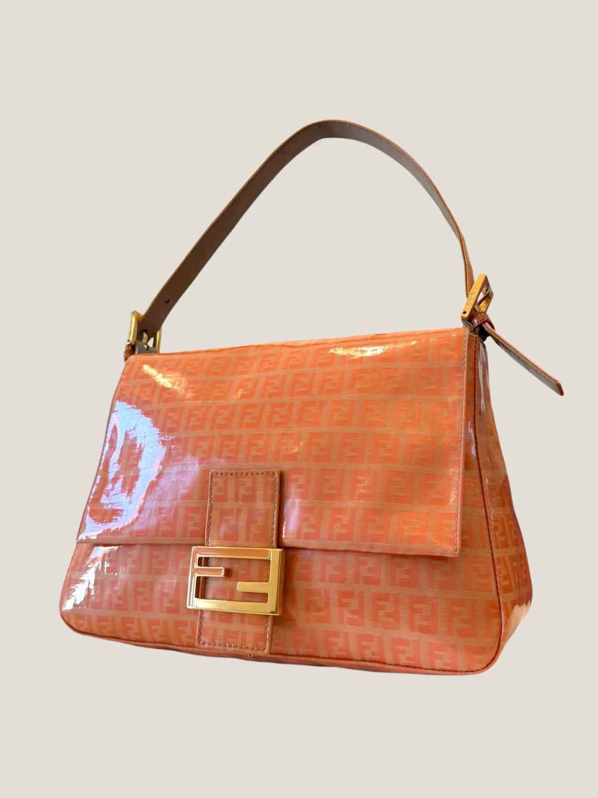 Fendi Mamma Baguette Zucchino Crystal