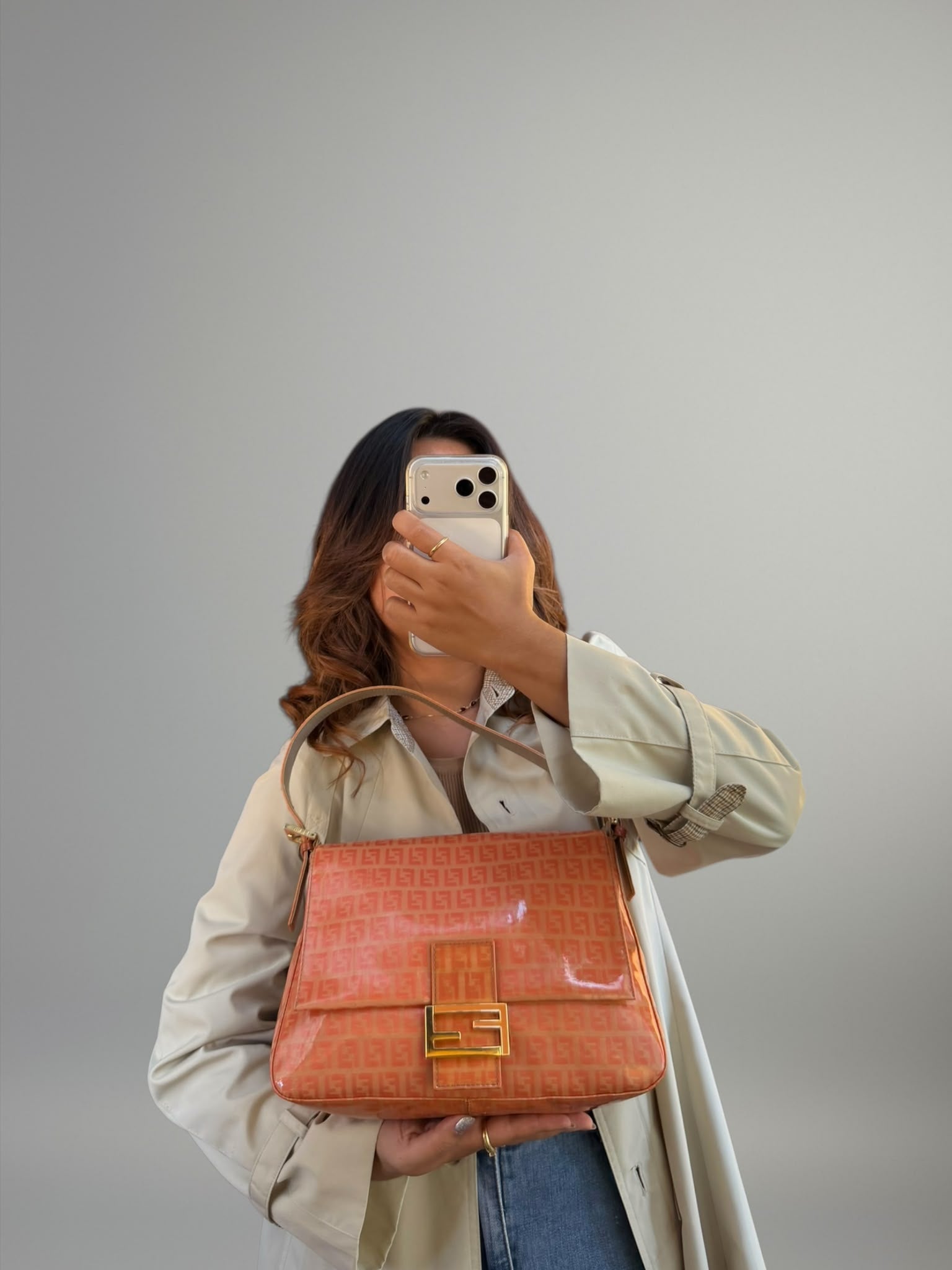 Fendi Mamma Baguette Zucchino Crystal