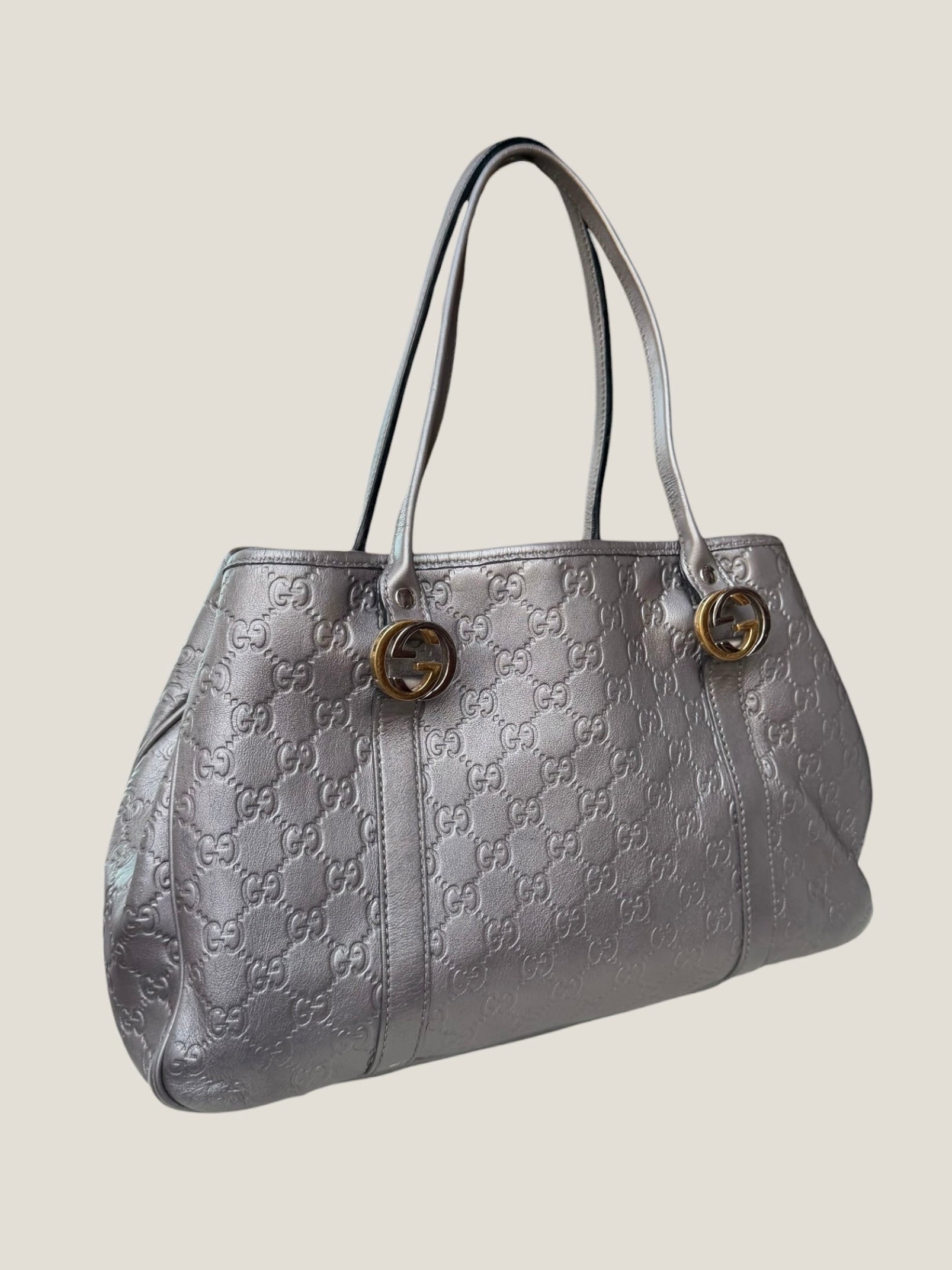 Gucci Metallic GG Twins Tote