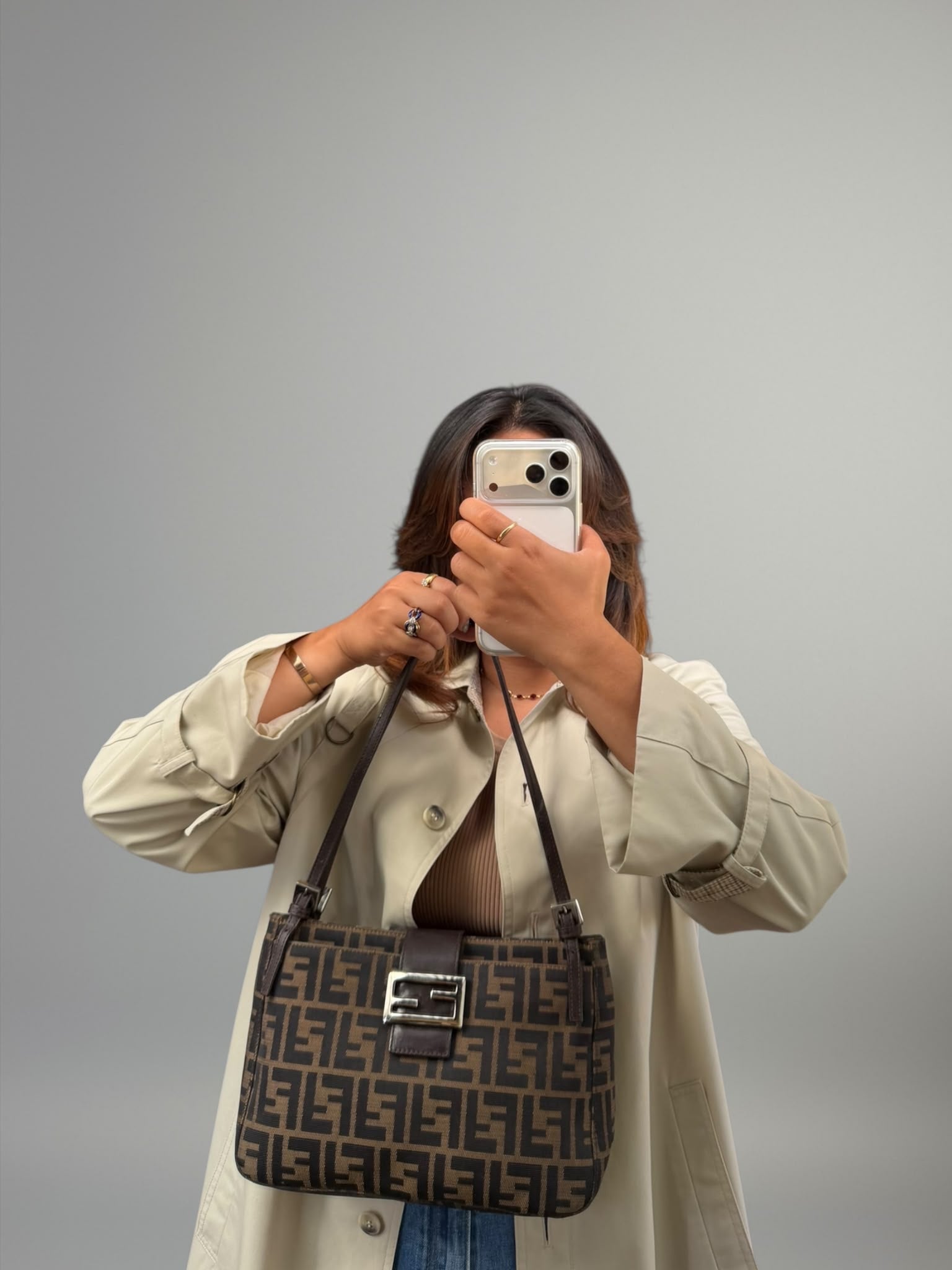 Fendi Baguette Zucca Tote