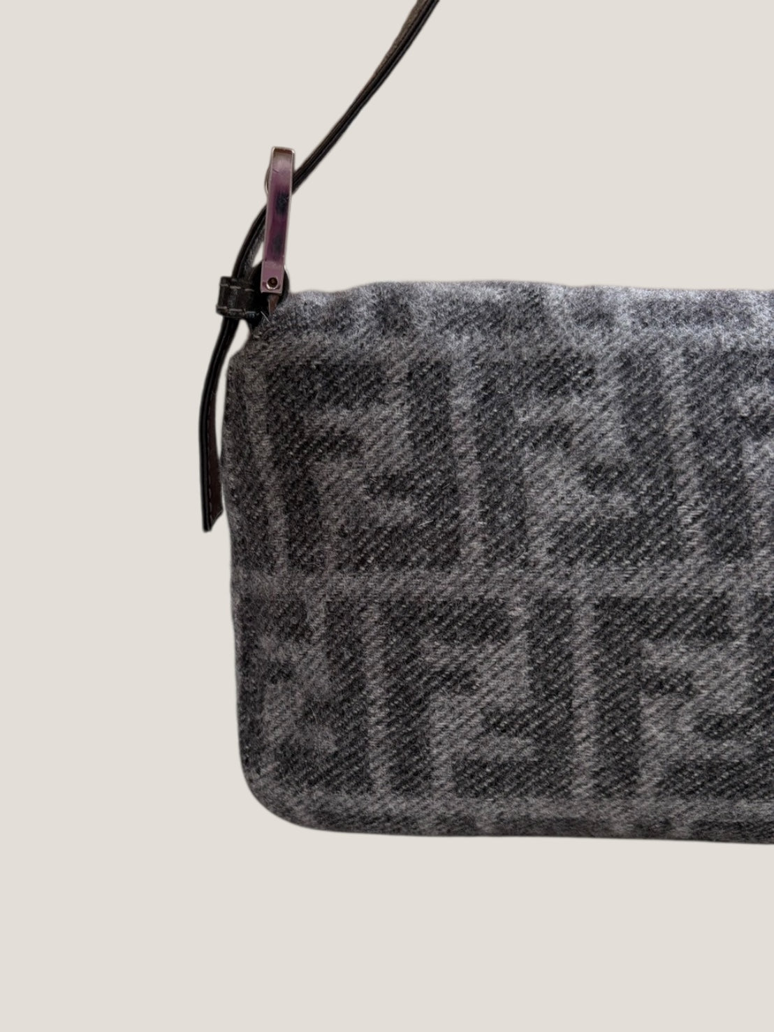 Fendi Baguette Wool Monogram