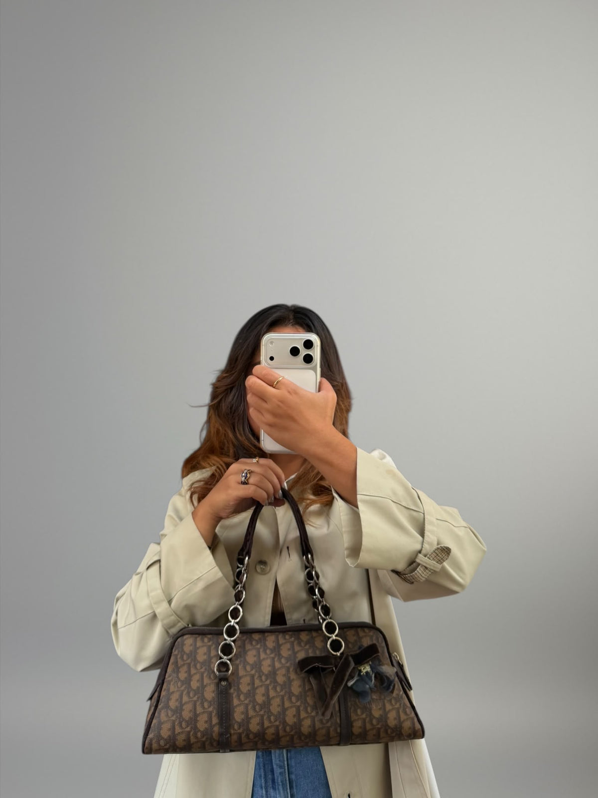 Christian Dior Romantique Trotter Boston Bag