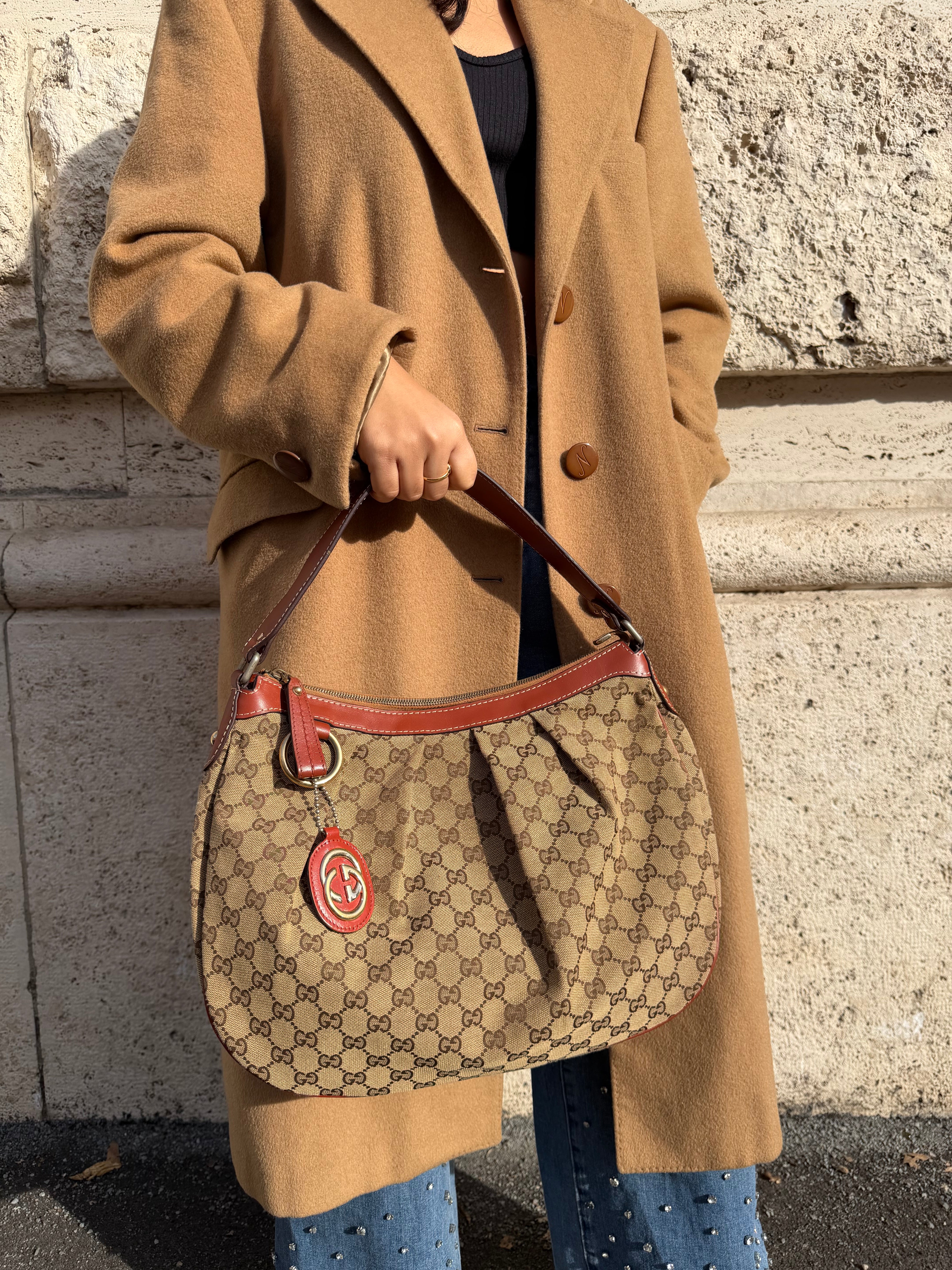 Gucci Sukey Hobo GG Canvas