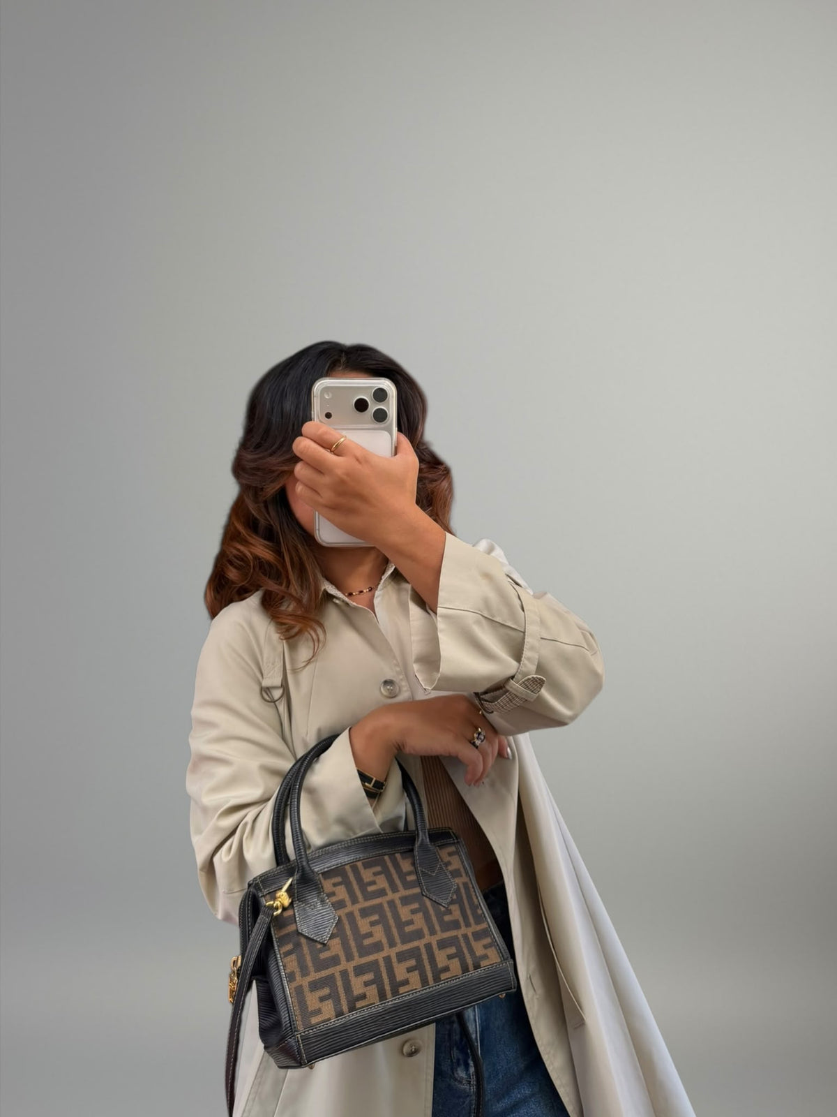 Fendi Mini Top Handle Zucca