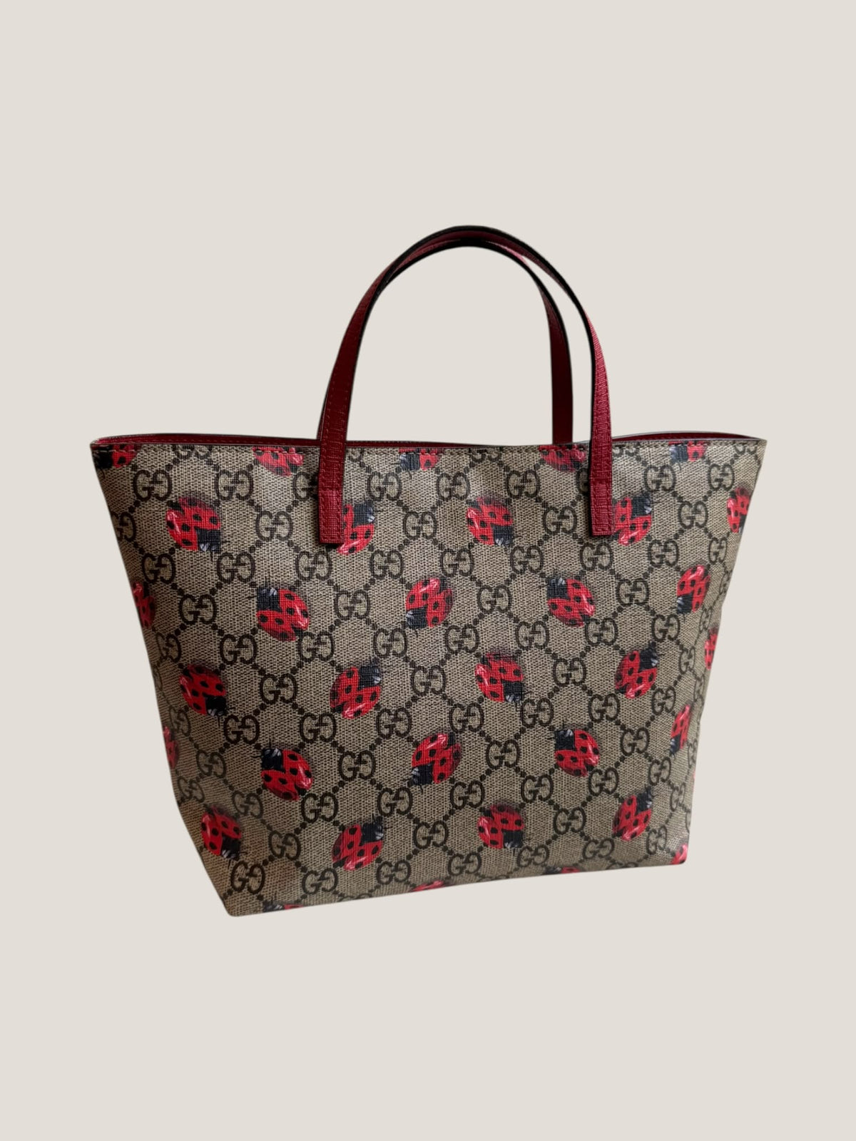 Gucci GG Supreme Coccinelle Tote