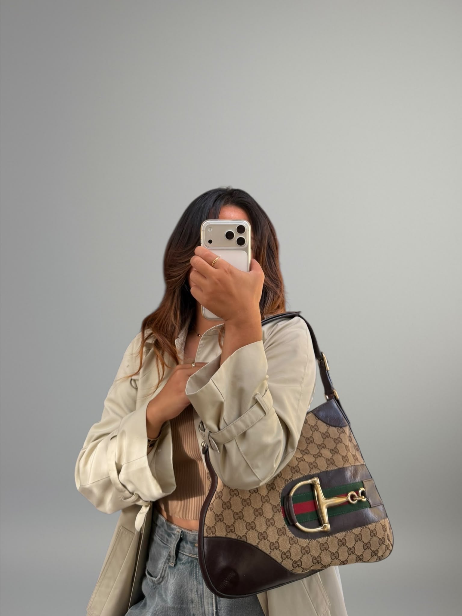Gucci Horsebit Web Hobo