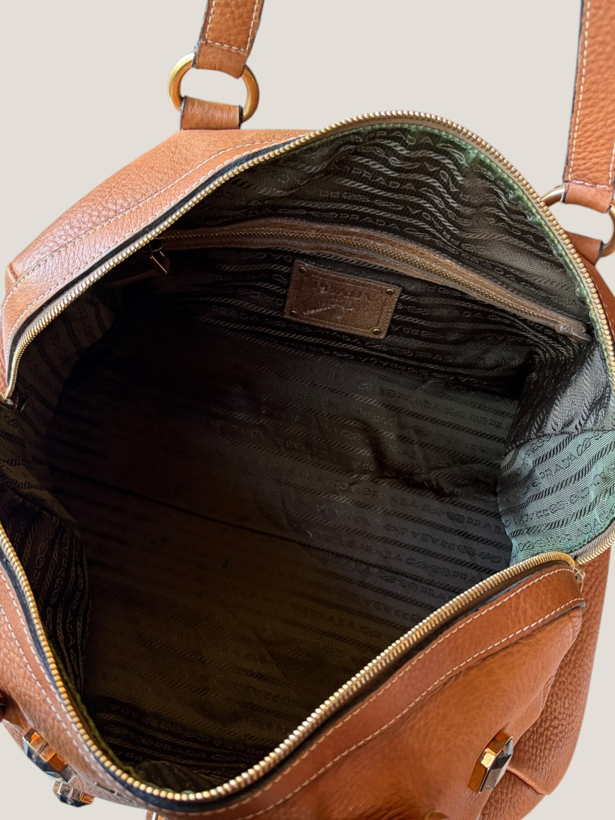 Prada Cervo Bauletto con Cristalli
