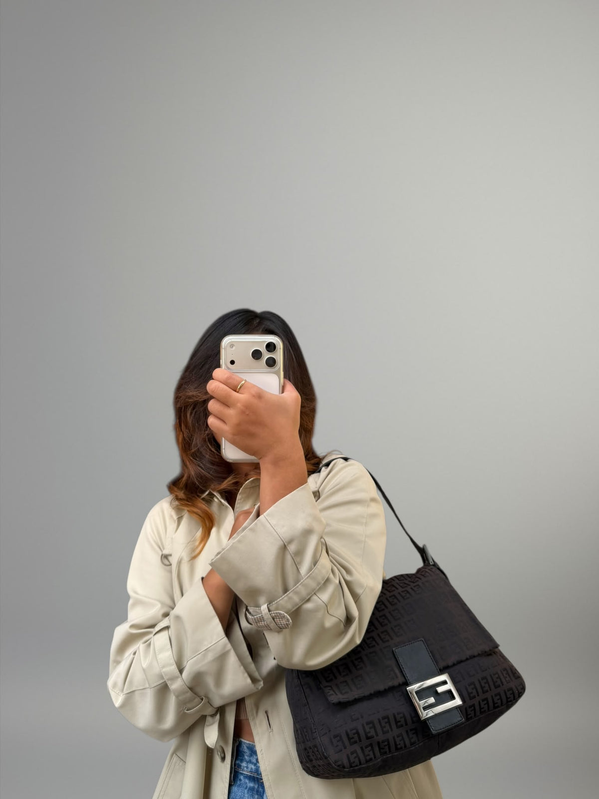 Fendi Mamma Baguette Zucchino