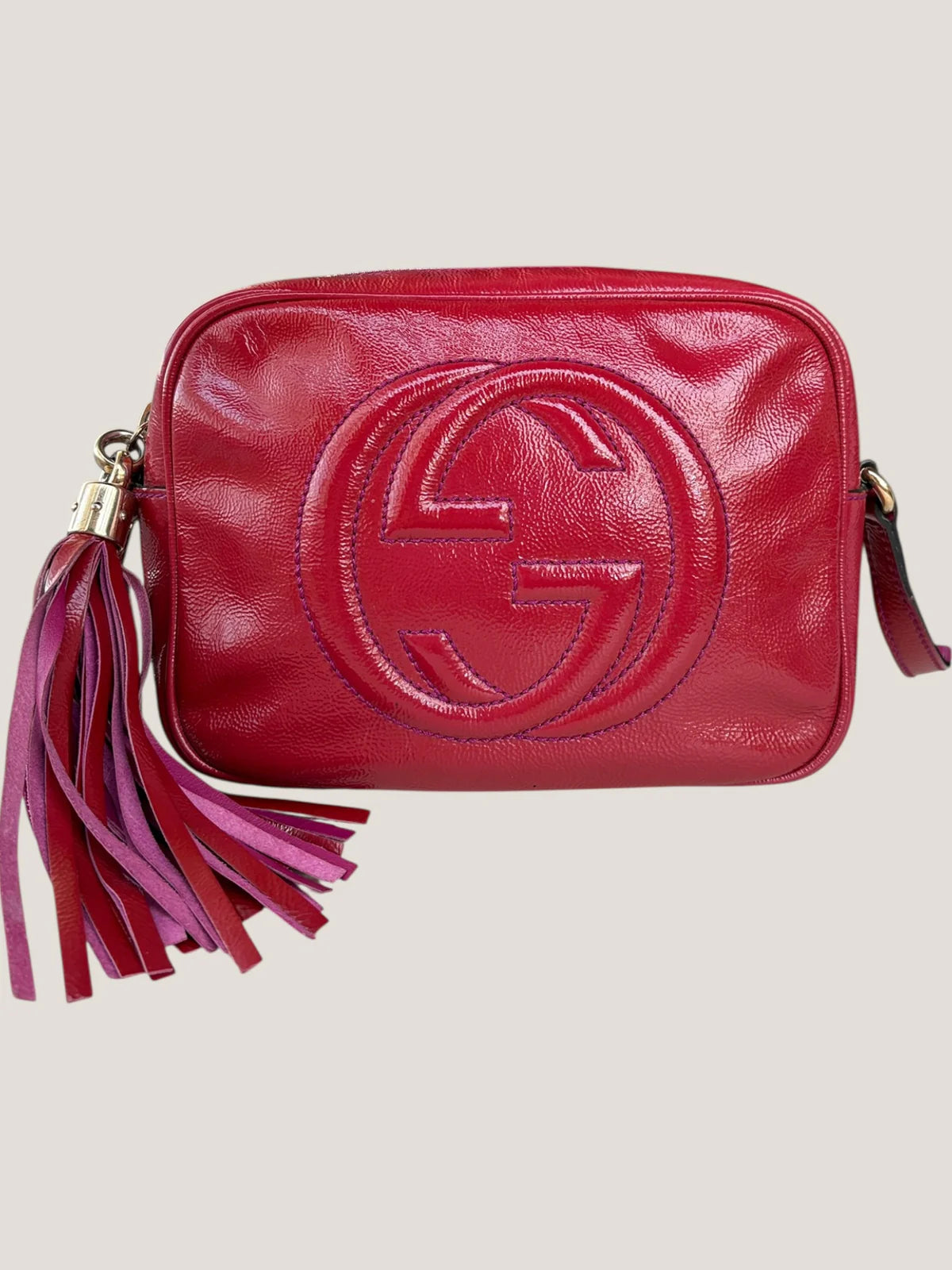 Gucci Soho Disco Vernice Rosso Fucsia