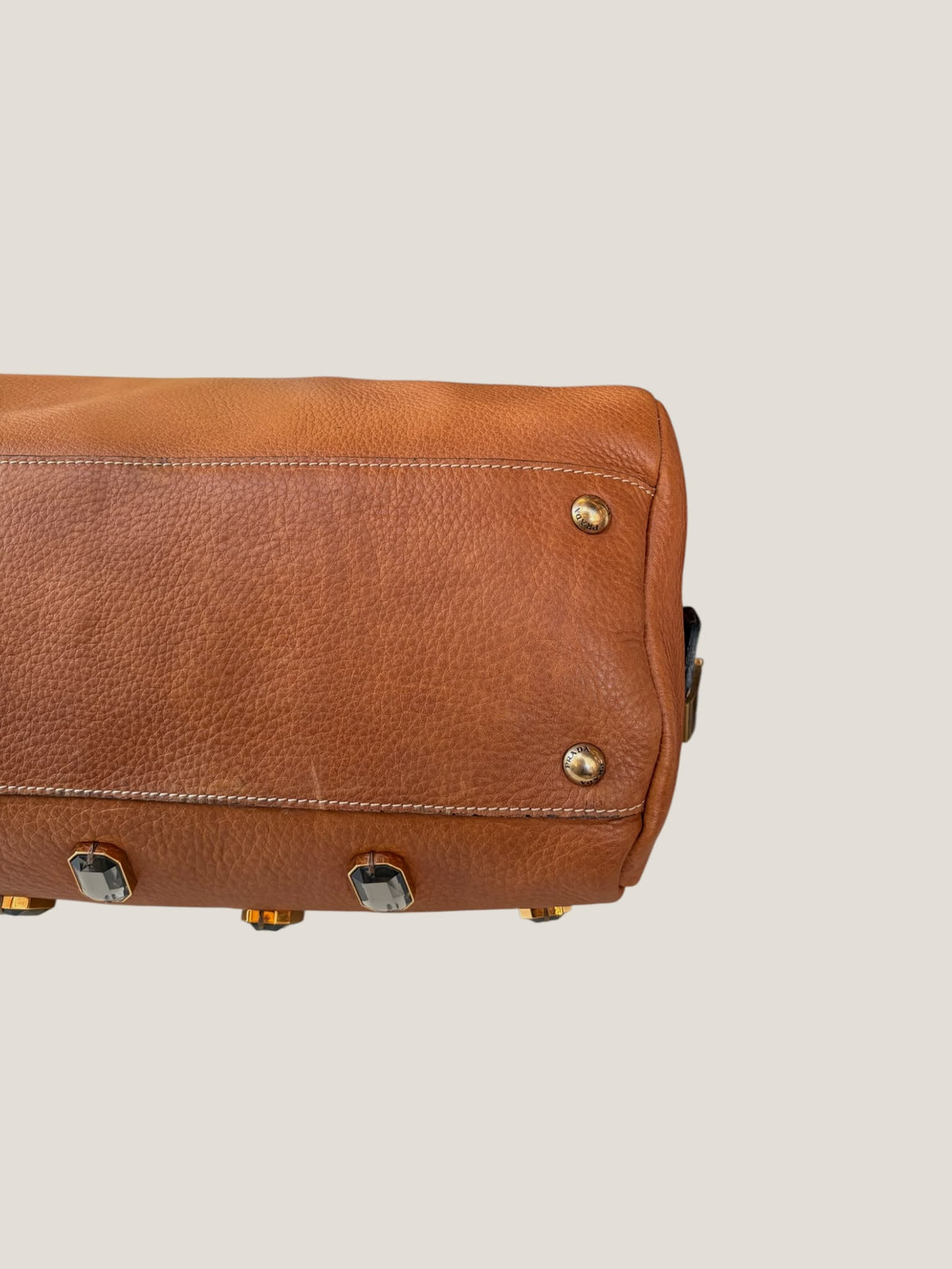 Prada Cervo Bauletto con Cristalli