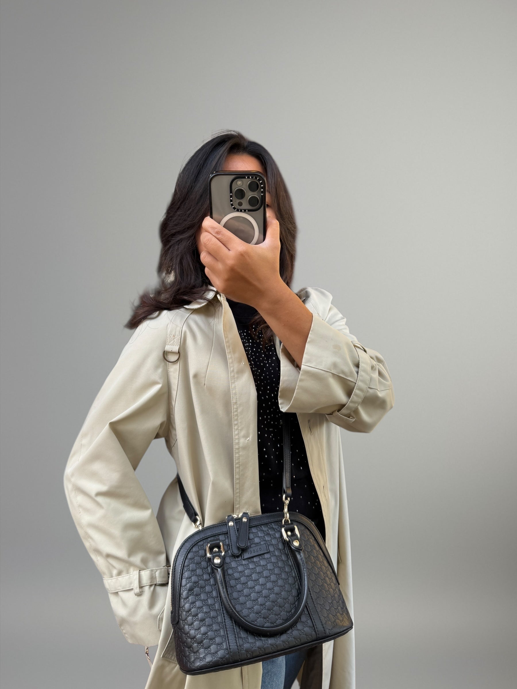 Gucci Mini Microguccissima nera