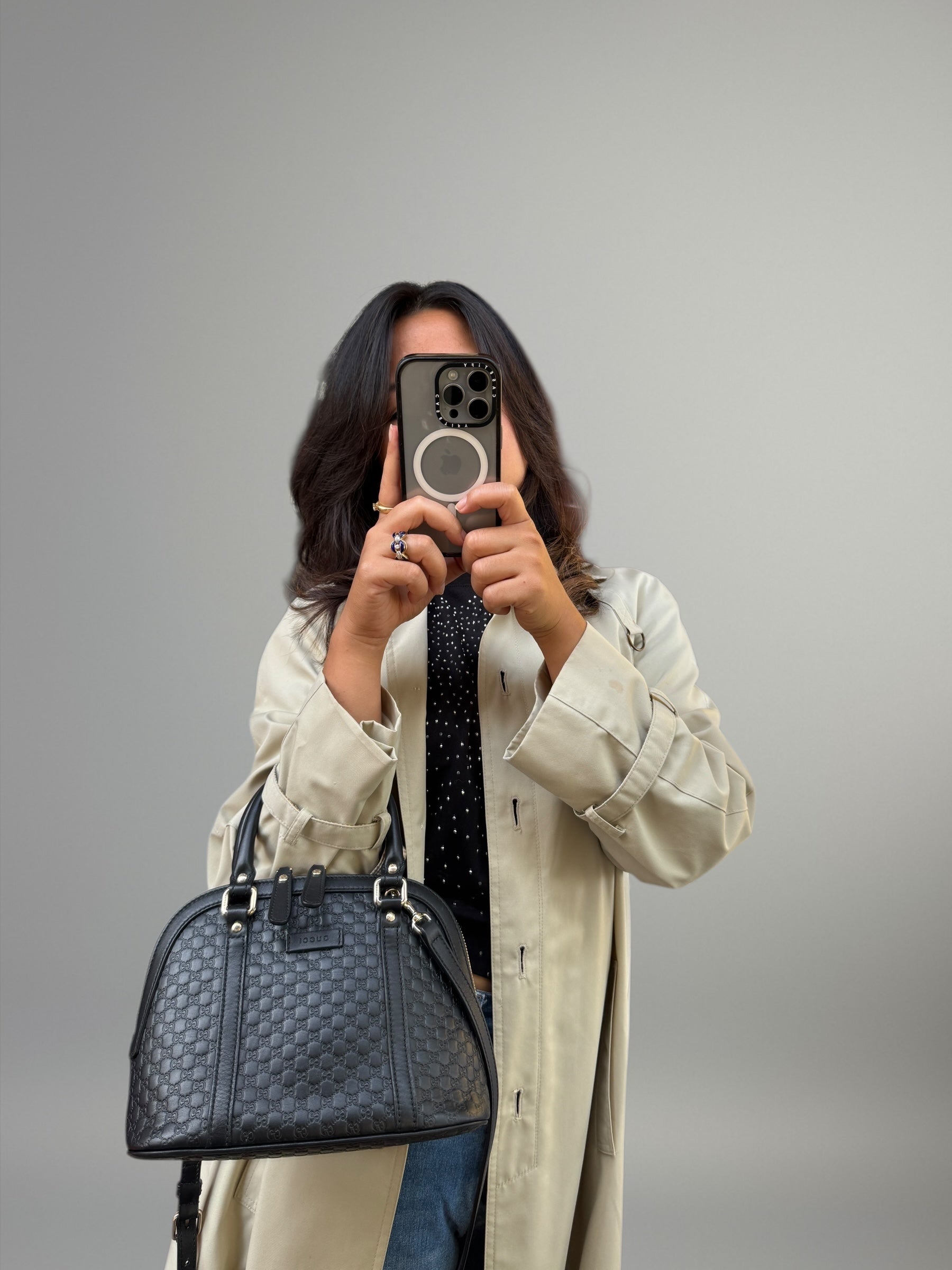 Gucci Mini Microguccissima nera