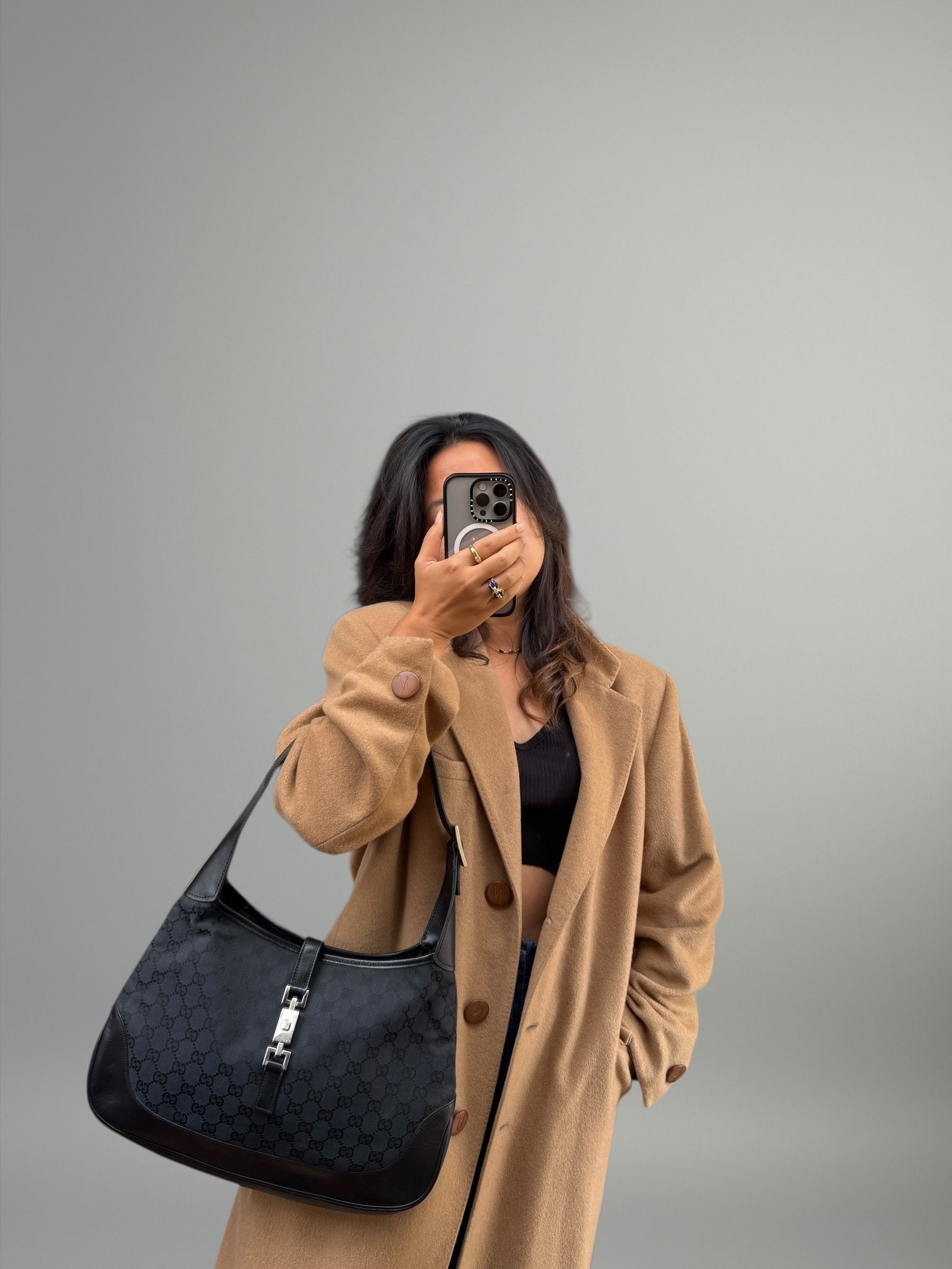 Gucci Jackie GG Canvas Nero