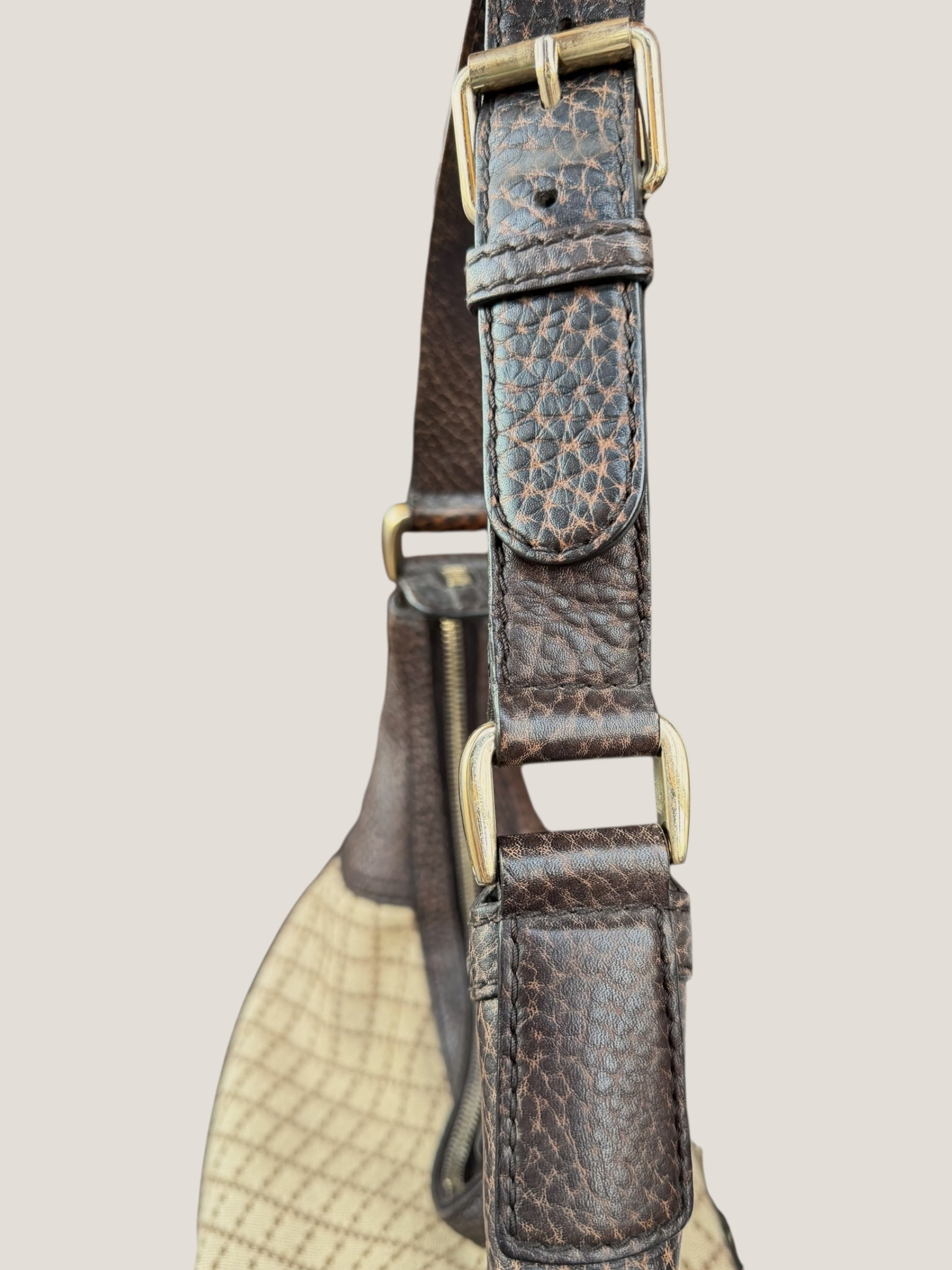 Gucci Hobo Diamante con dettagli Horsebit