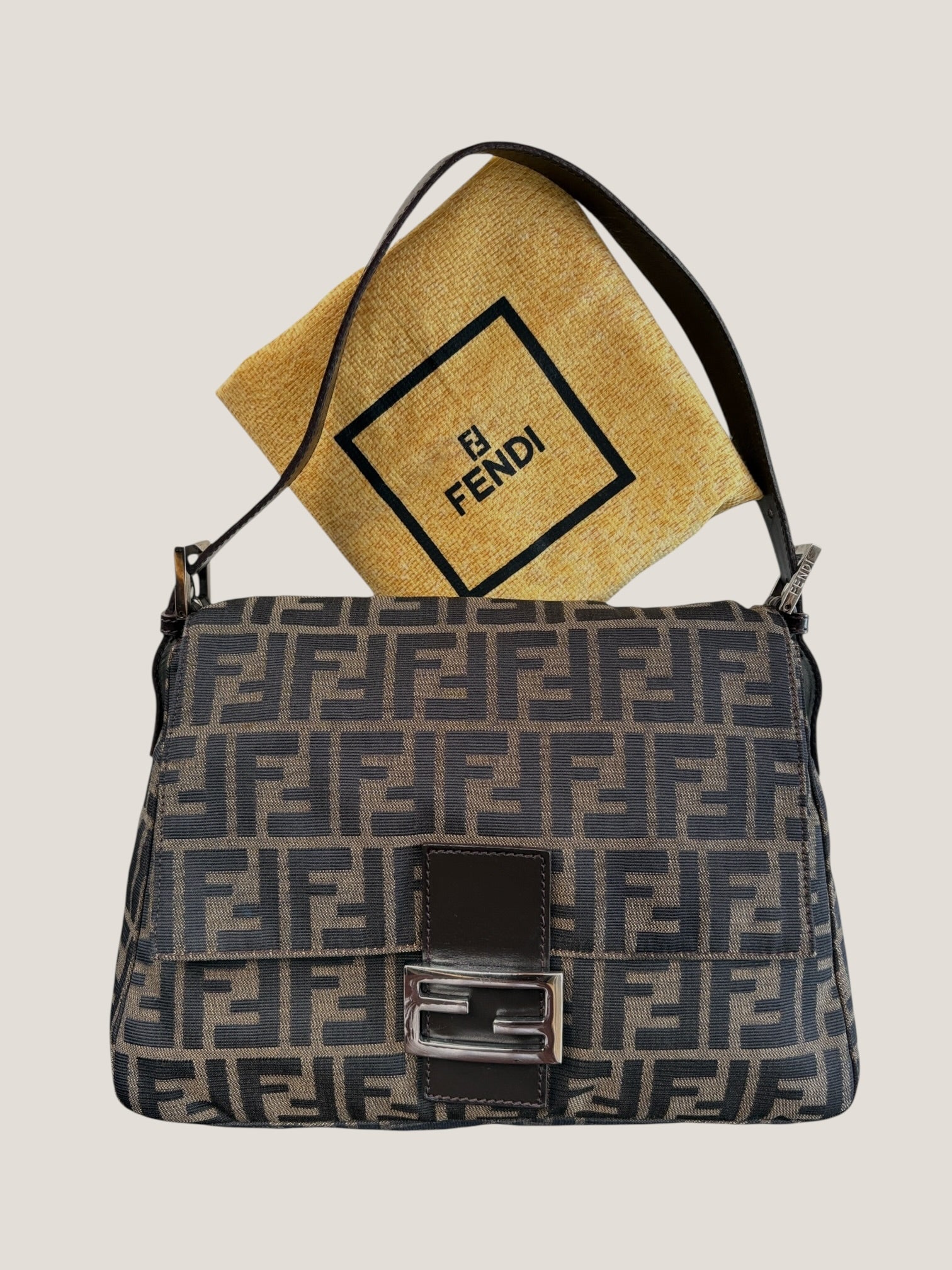 Fendi Mamma Baguette Zucca