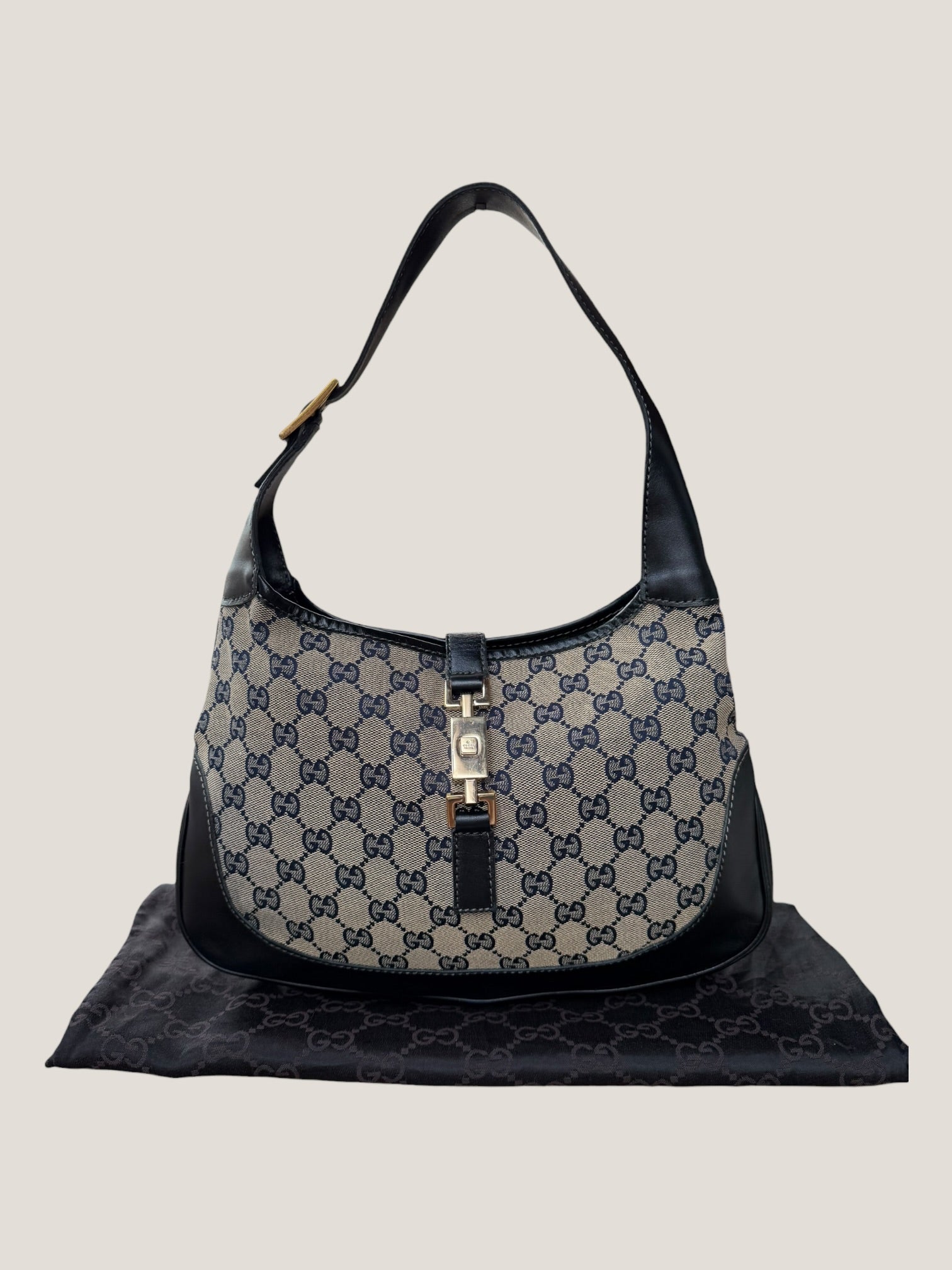Gucci Jackie GG Canvas Blu Navy