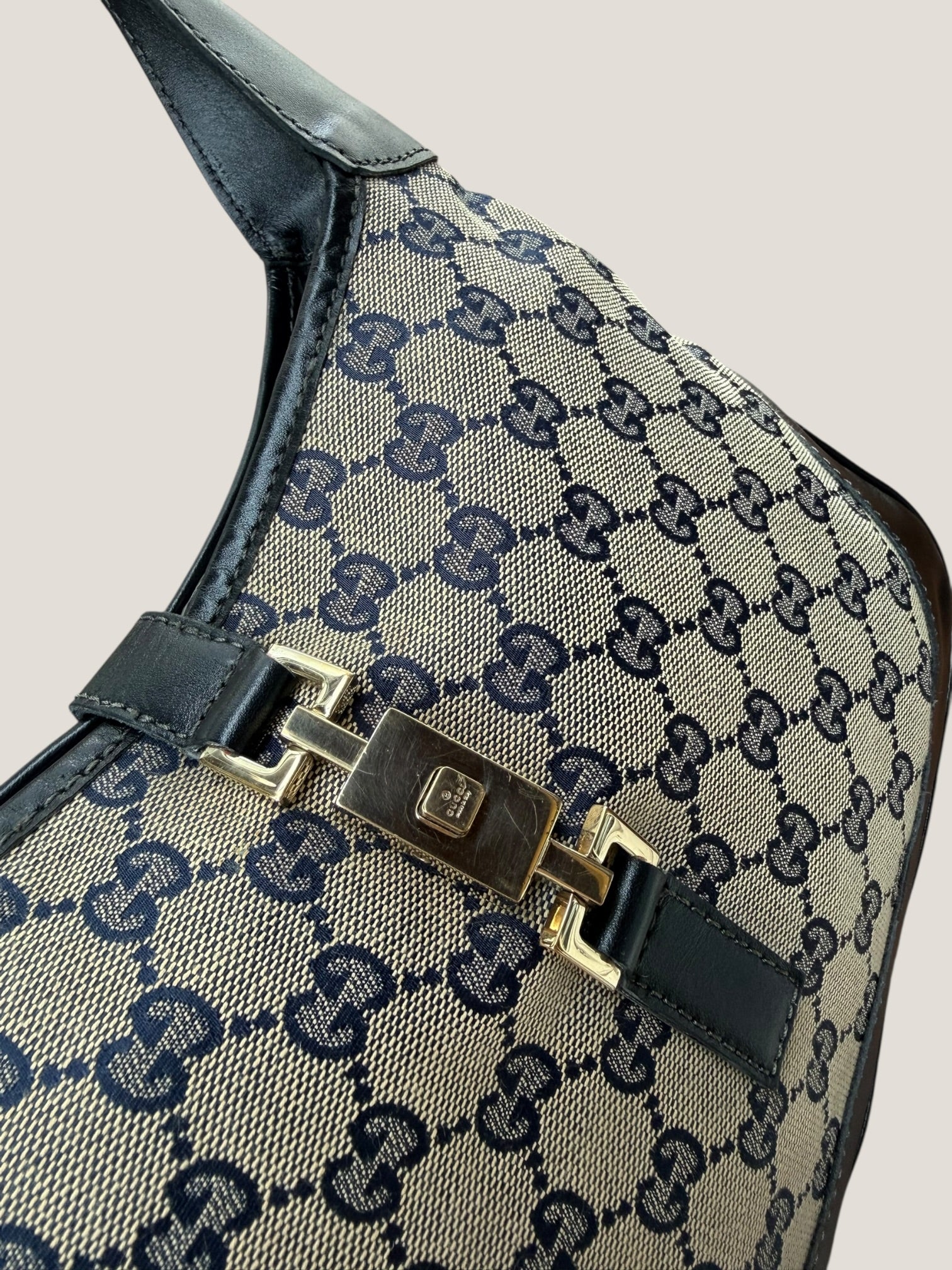 Gucci Jackie GG Canvas Blu Navy