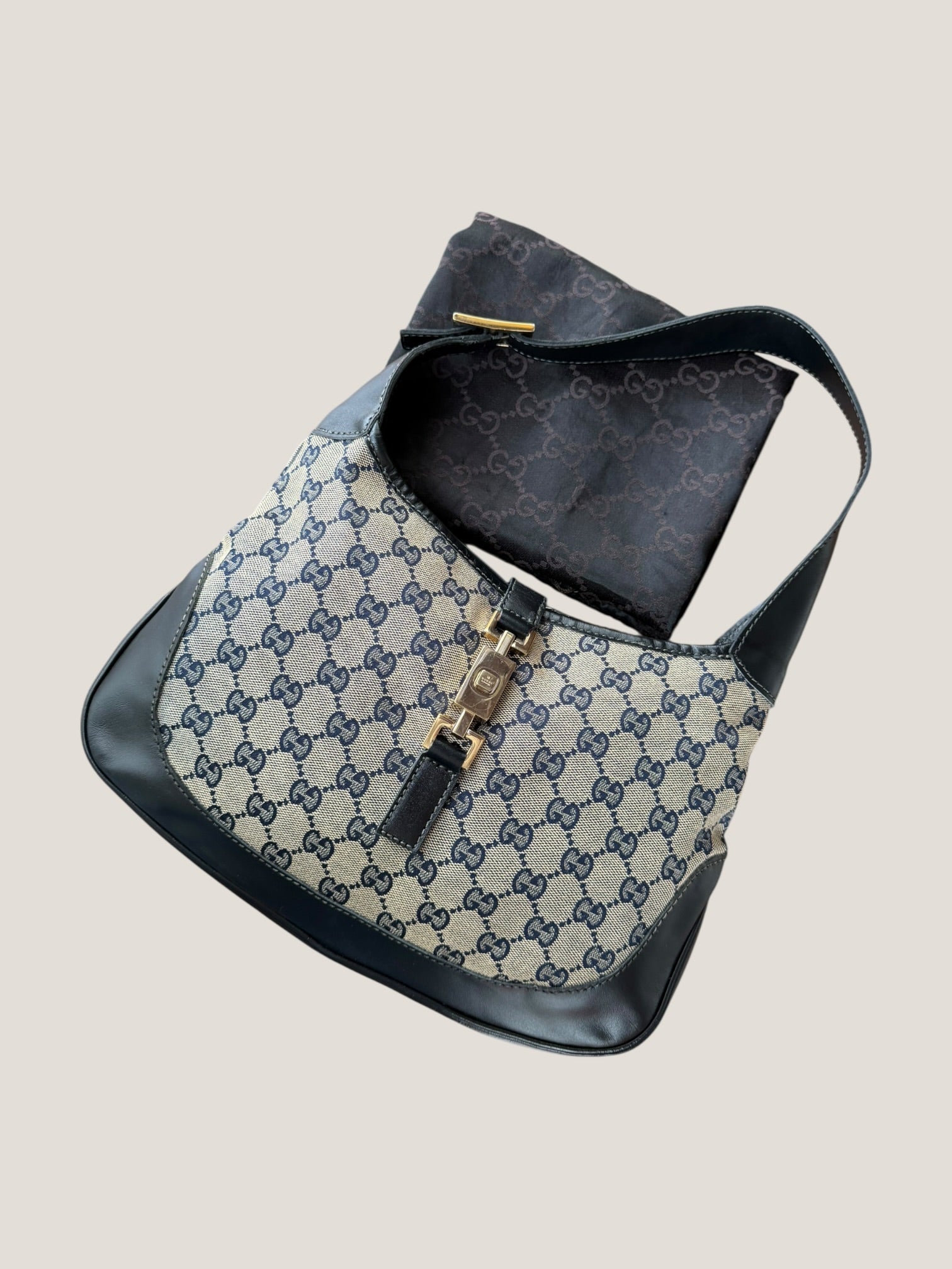 Gucci Jackie GG Canvas Blu Navy