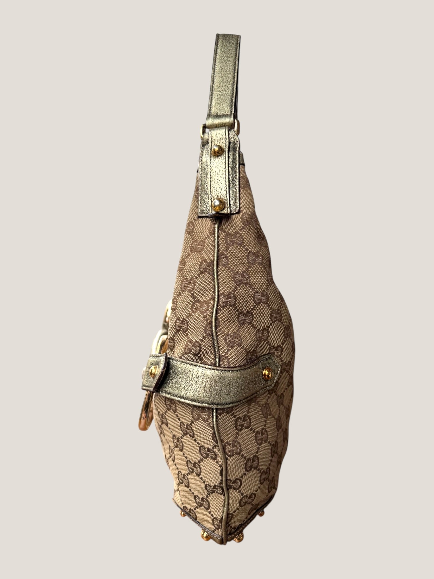 Gucci Hobo Horsebit Metallizzata