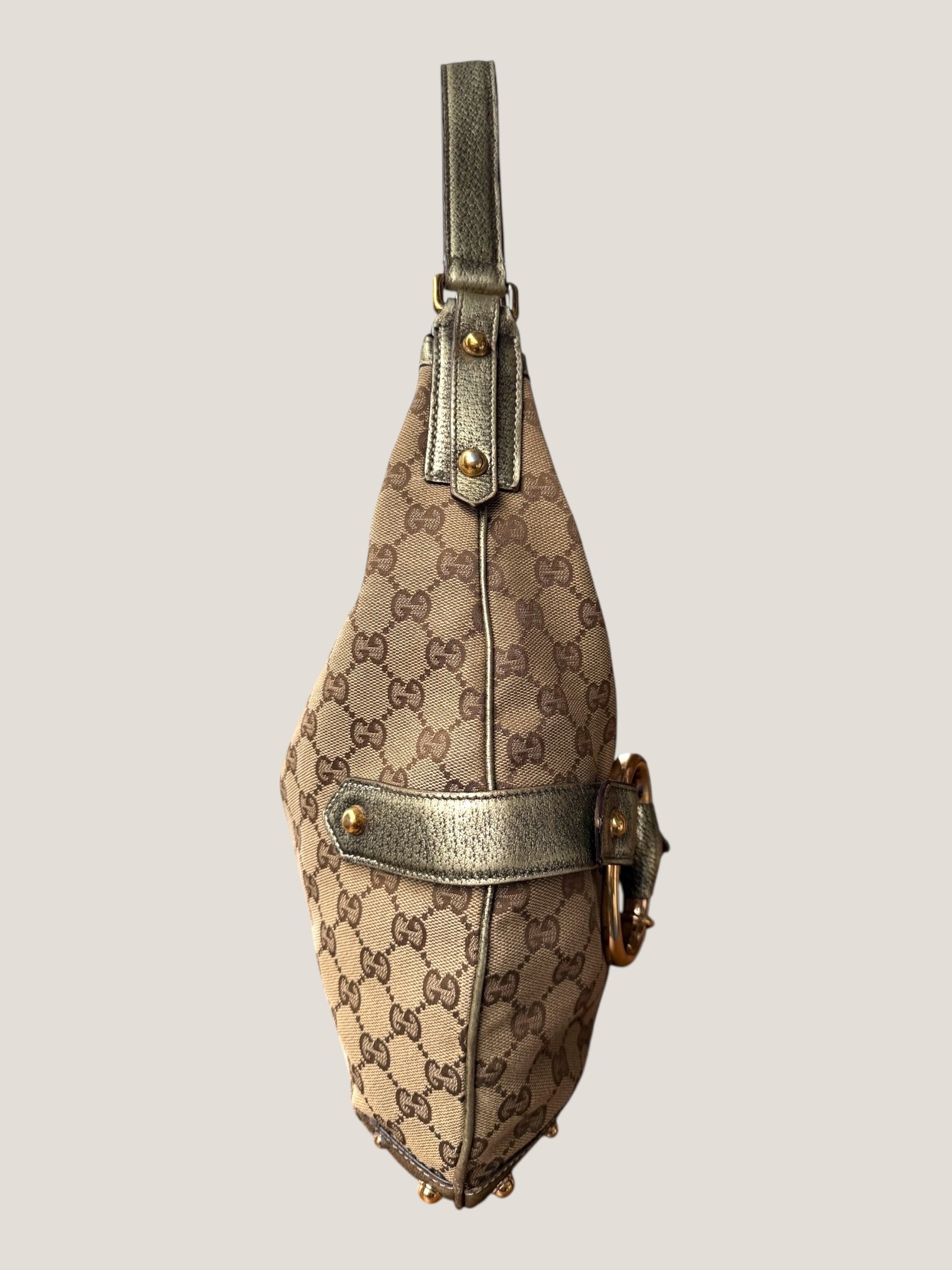 Gucci Hobo Horsebit Metallizzata
