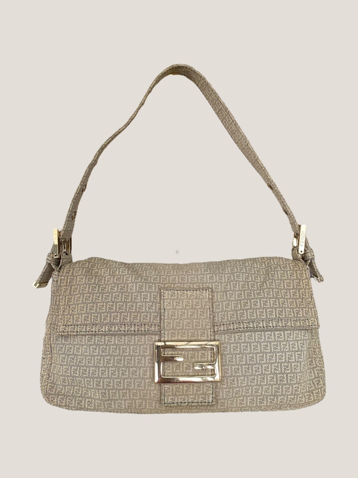 Fendi baguette in tessuto monogram
