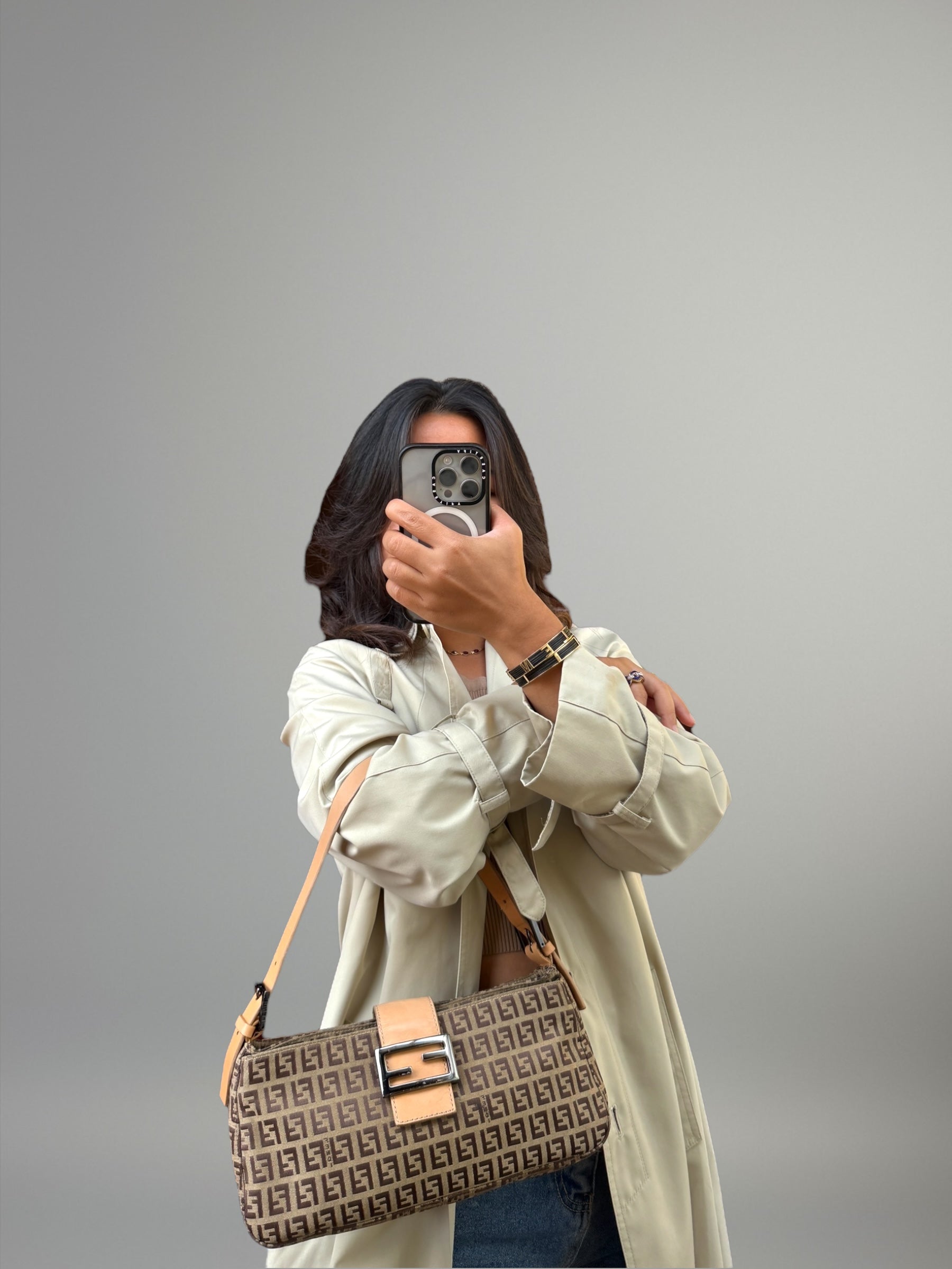 FENDI Baguette Zucchino Beige