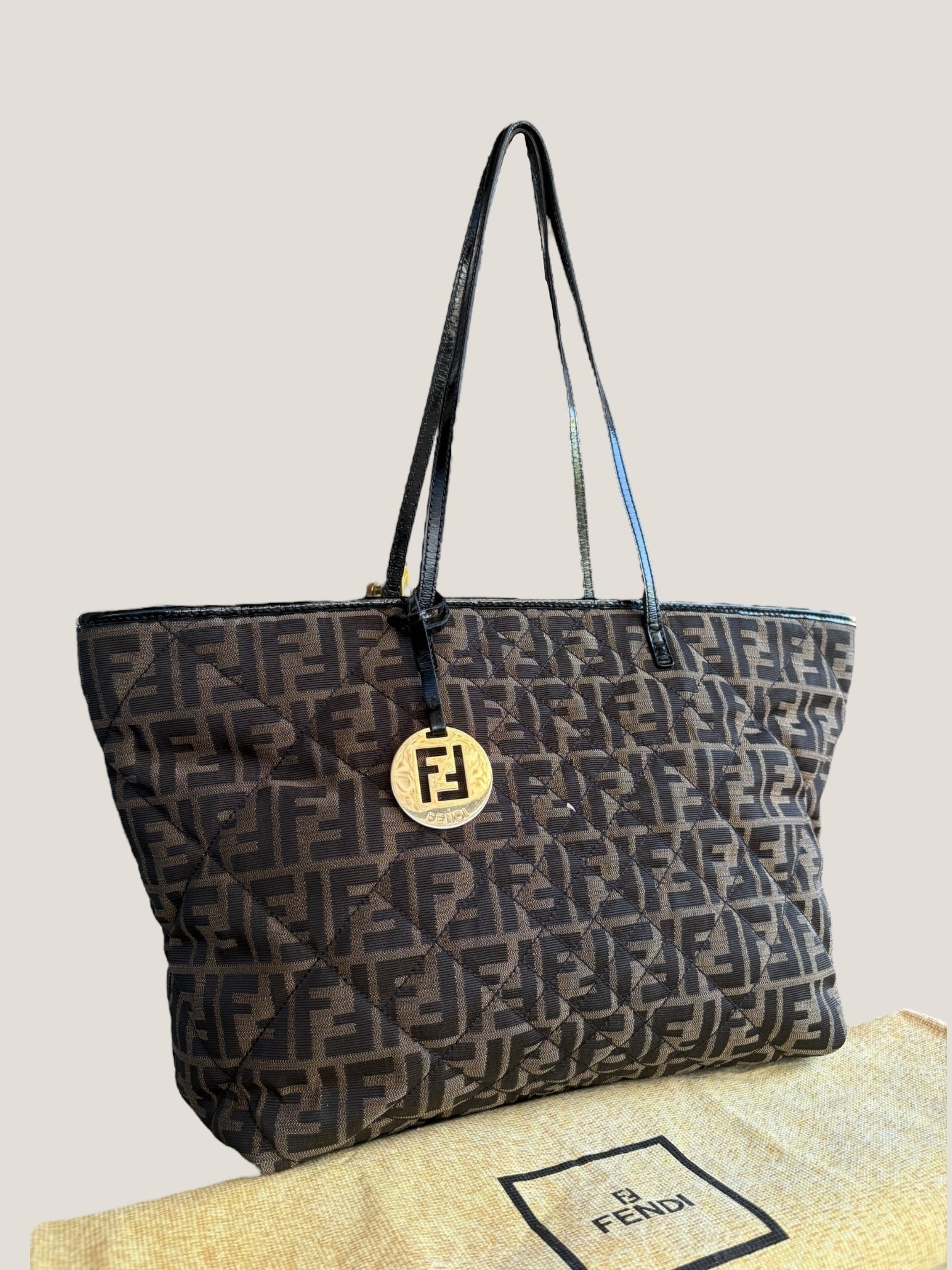 Fendi Tote in tessuto trapuntato monogram