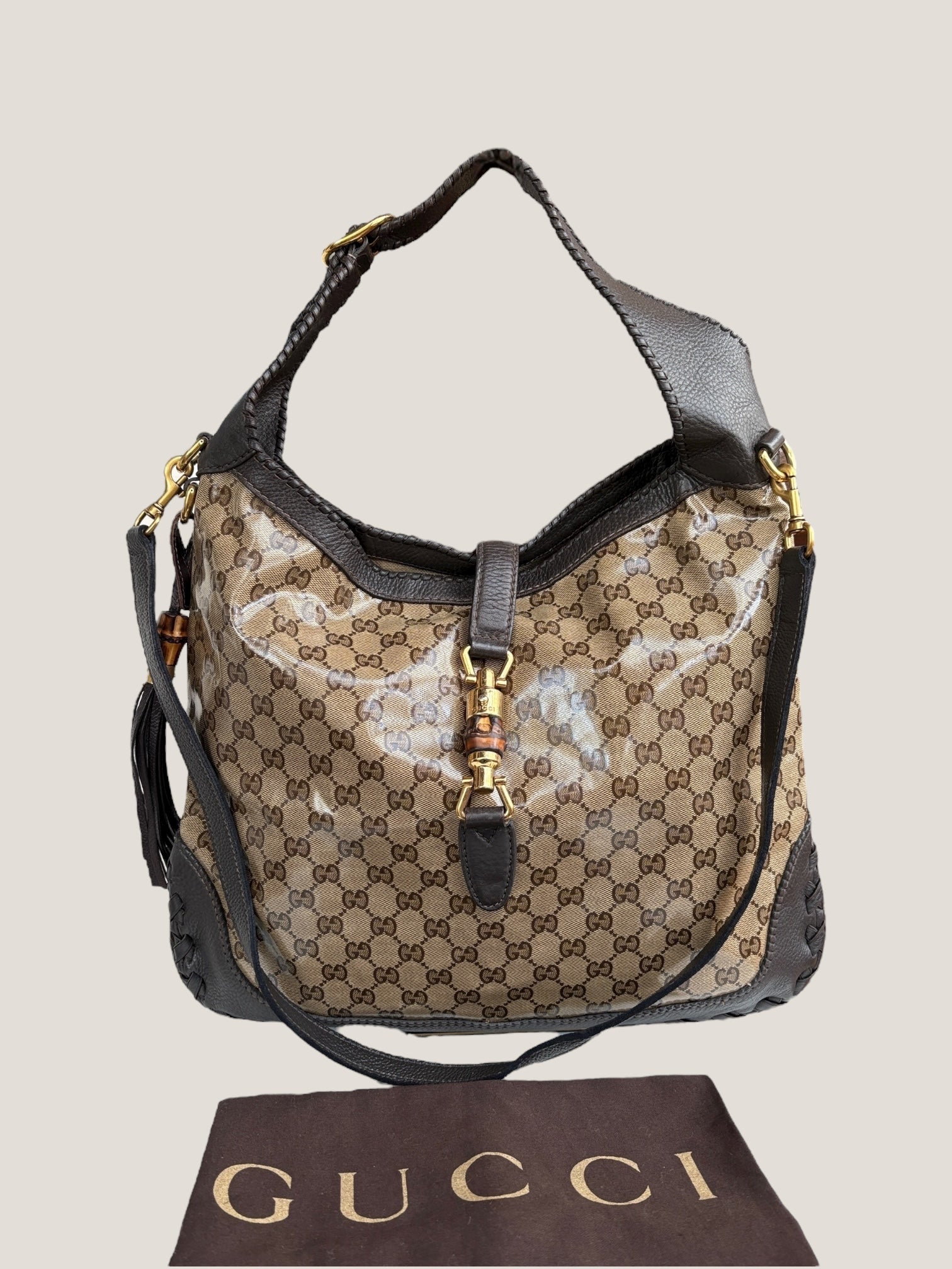 Gucci Jackie GG Crystal Hobo
