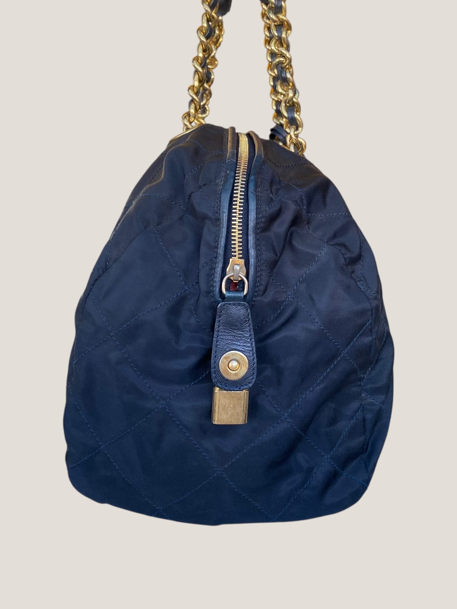 Bauletto Prada in nylon trapuntato