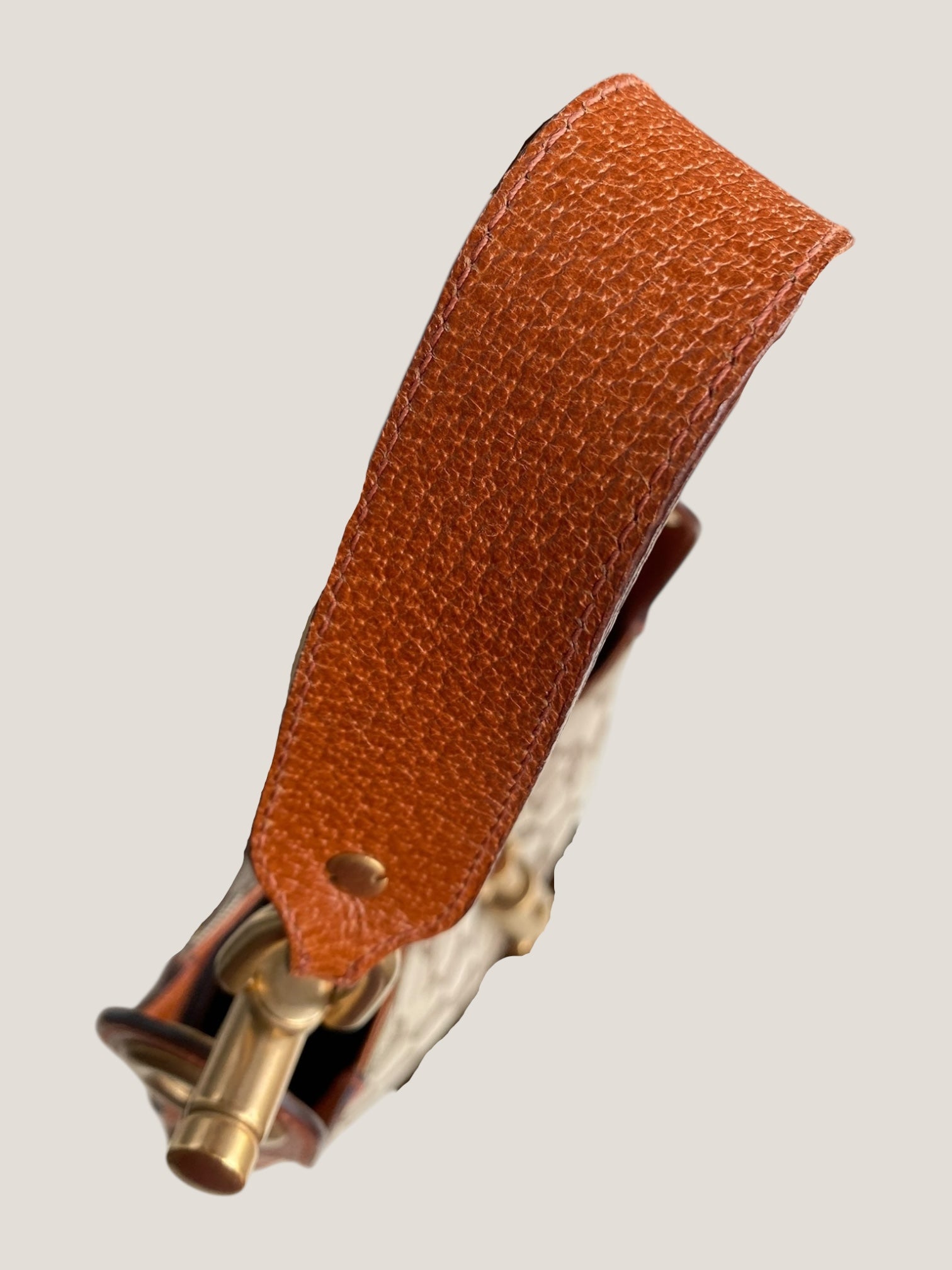 Gucci Jackie in tela GG con finiture in pelle cuoio