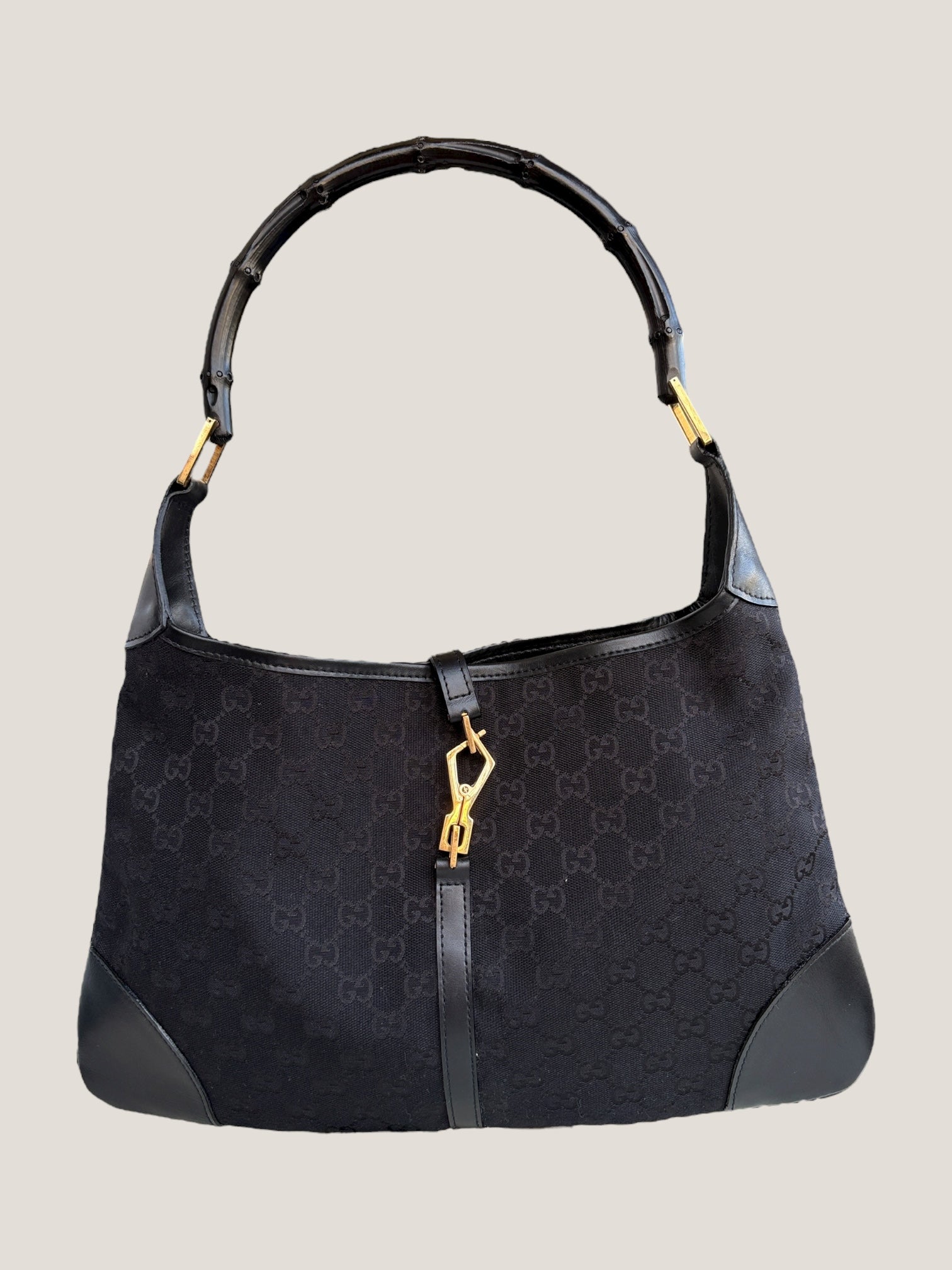 Gucci Jackie GG Monogram Bamboo