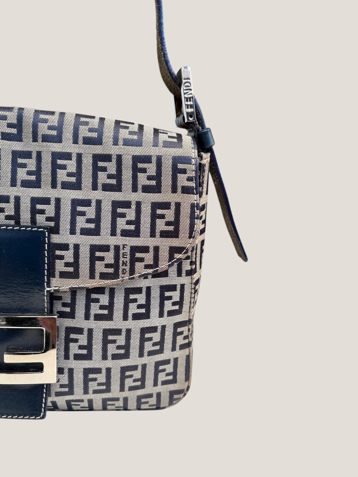 Fendi Baguette Blue Zucchino