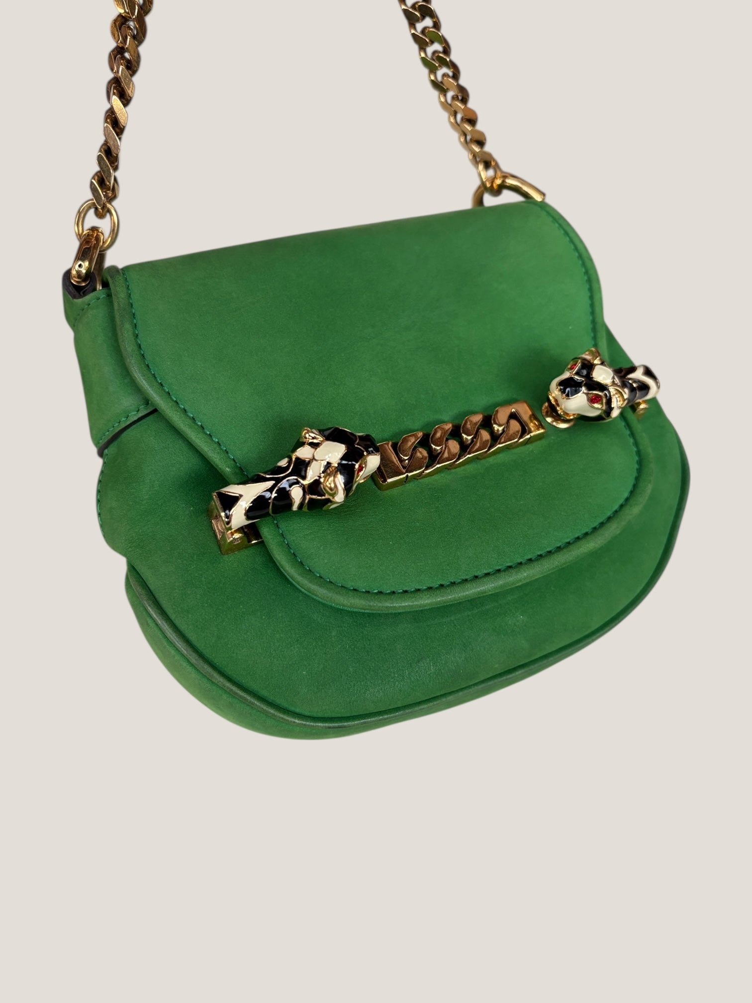 Gucci Tigrette Suede Crossbody