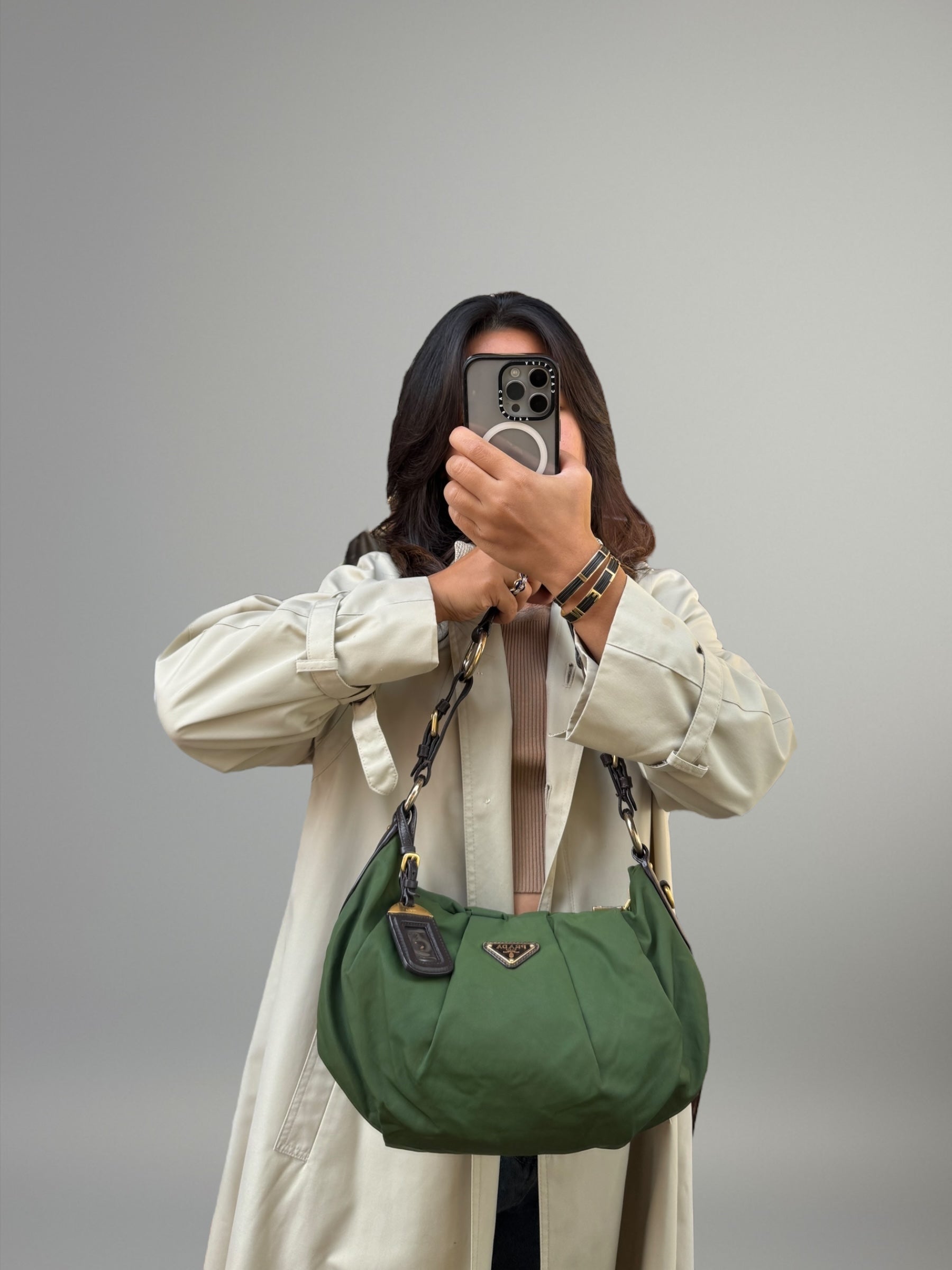 PRADA Hobo Nylon Verde