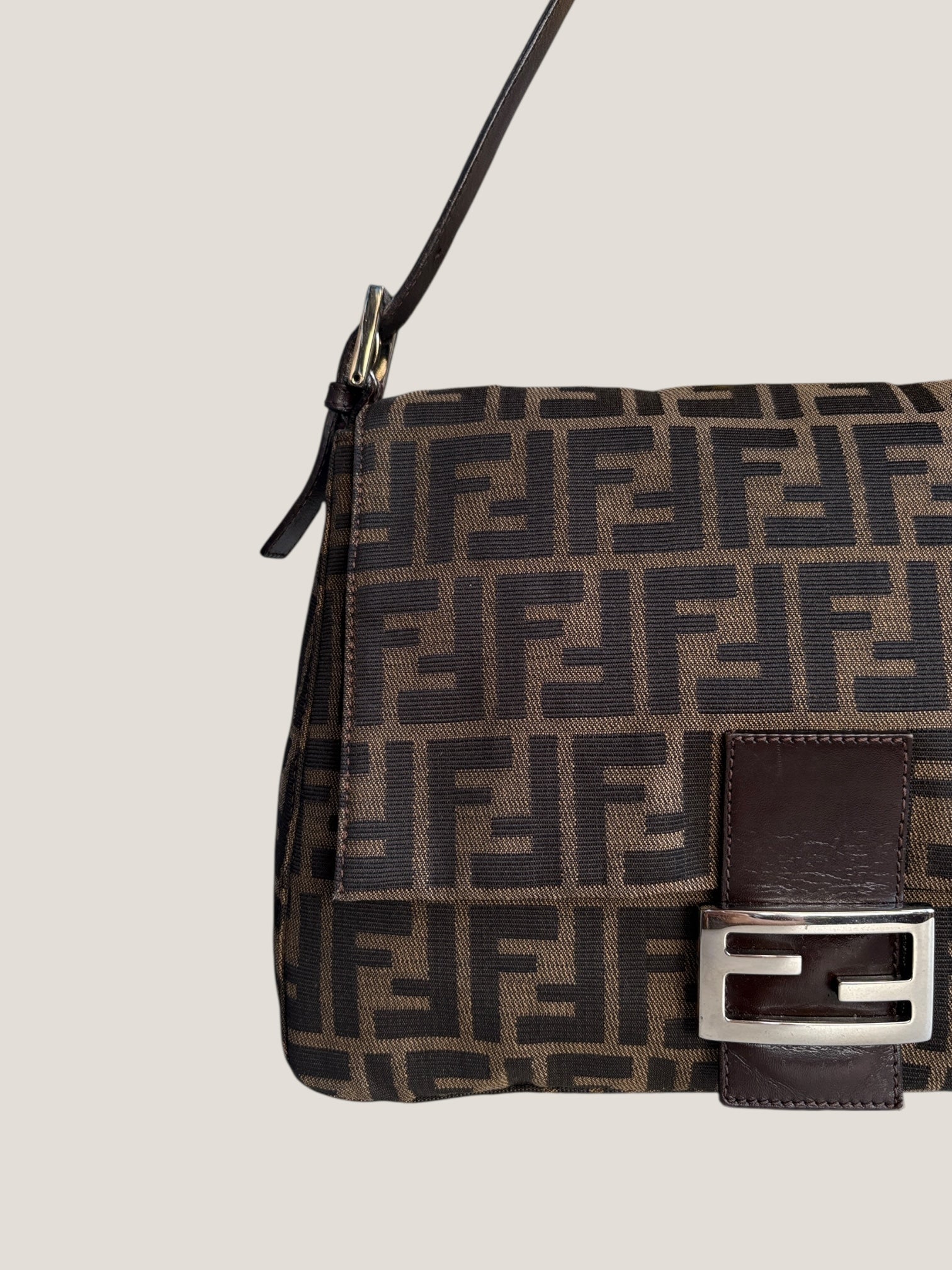 Fendi Mamma Baguette Zucca marrone